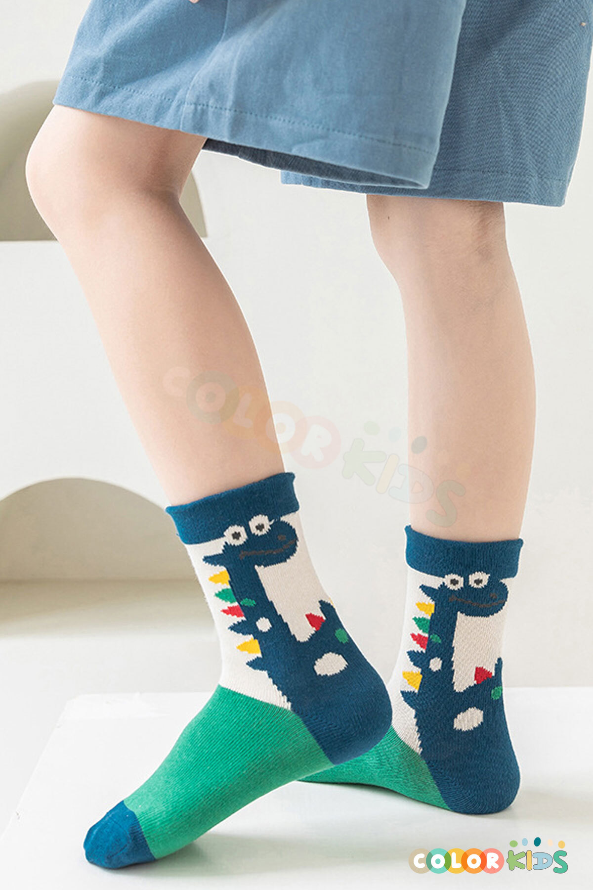 Color Socks 5 Çift Dinozor Çocuk Çorap Seti (Comfort Kids) fotoğrafı 4 (önizleme)