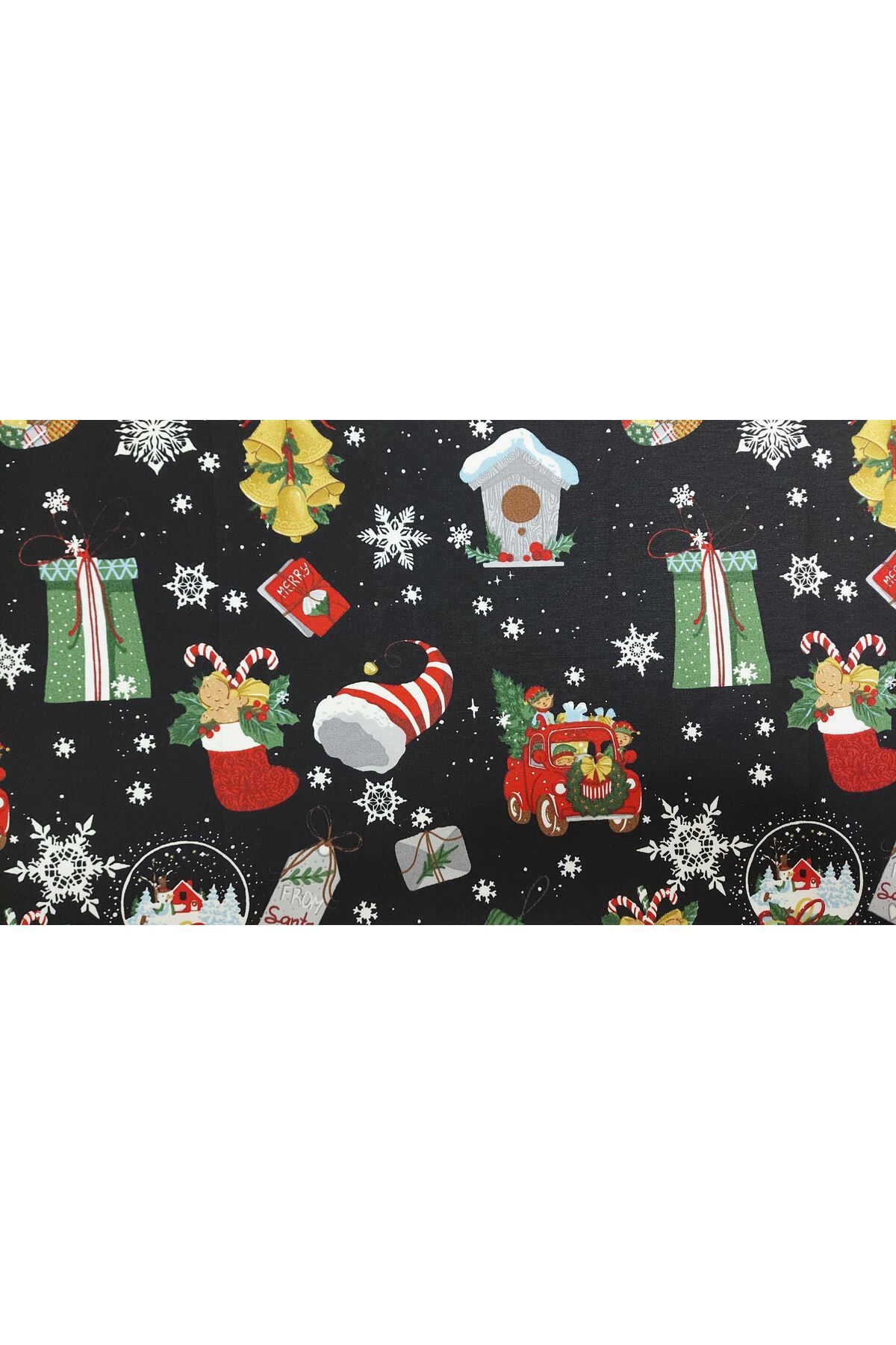 gonk-Rectangular, Christmas Patterned, Duck (Liquid Repellent, Stain Resistant) Fabric, Dining Table Cloth 3