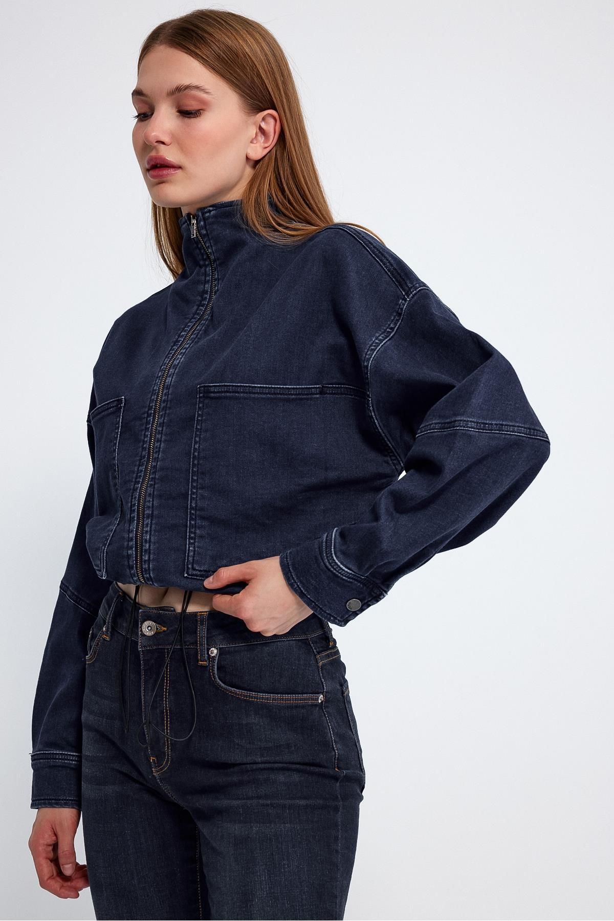 Dark cheap jean jacket