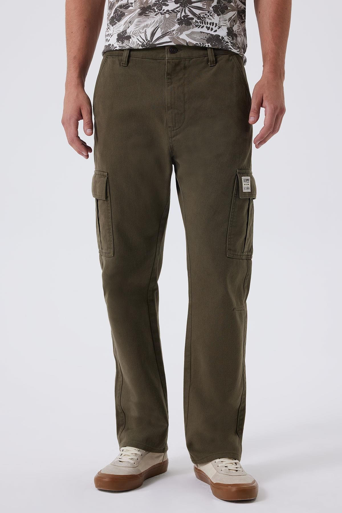 شلوار خاکی بافت مردانه Kewin Lee Cooper