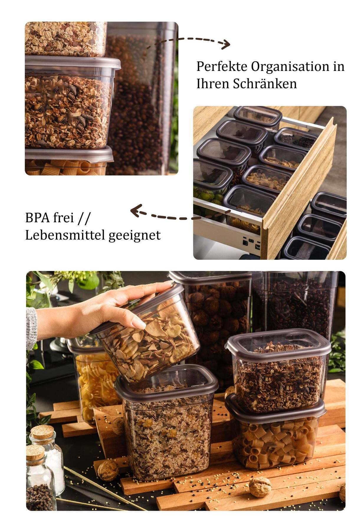 Viwares-Peggy airtight storage containers with lids | Set of 12 storage containers 3