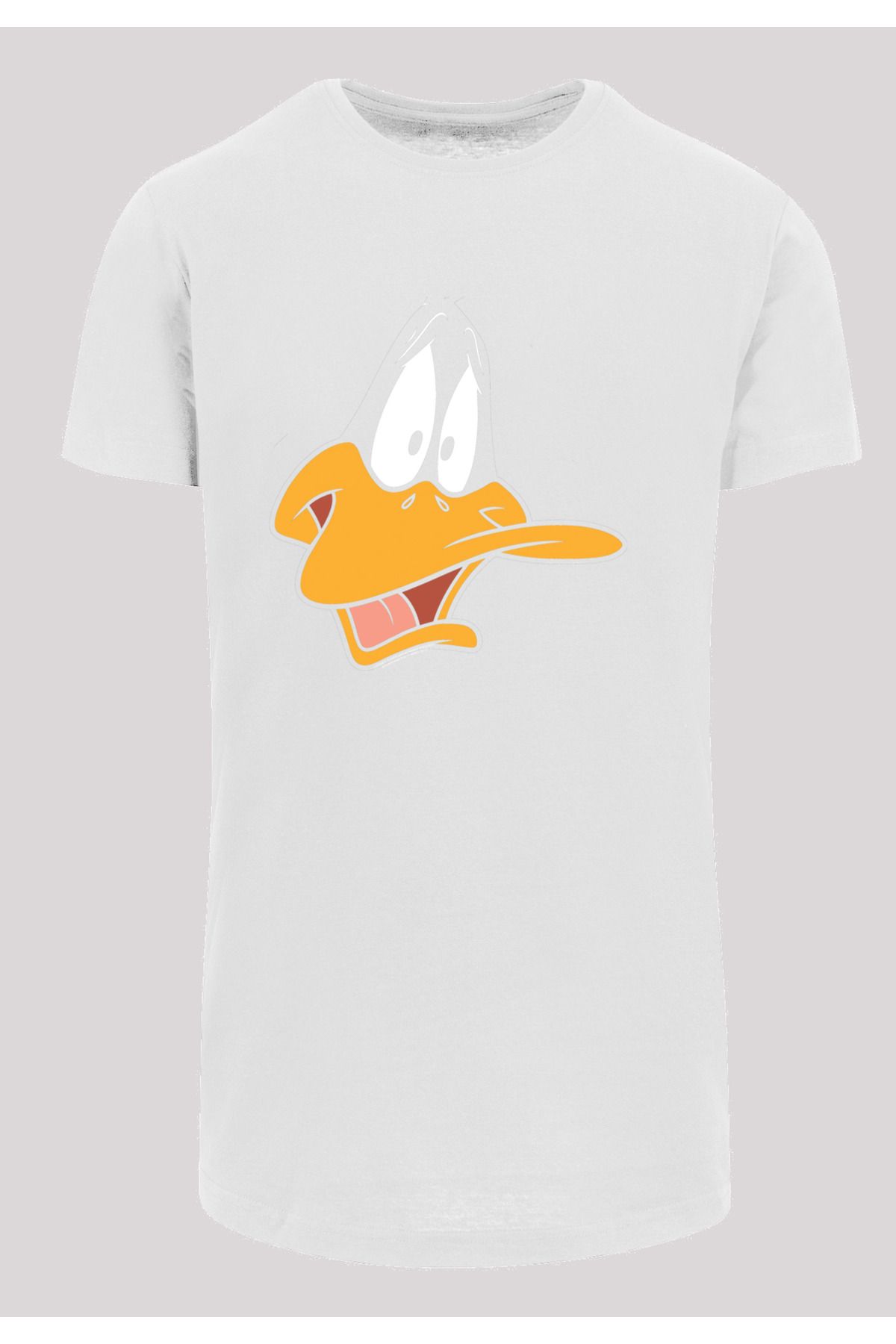 F4NT4STIC Herren Daffy Duck Face geformtem Trendyol langen - T-Shirt mit