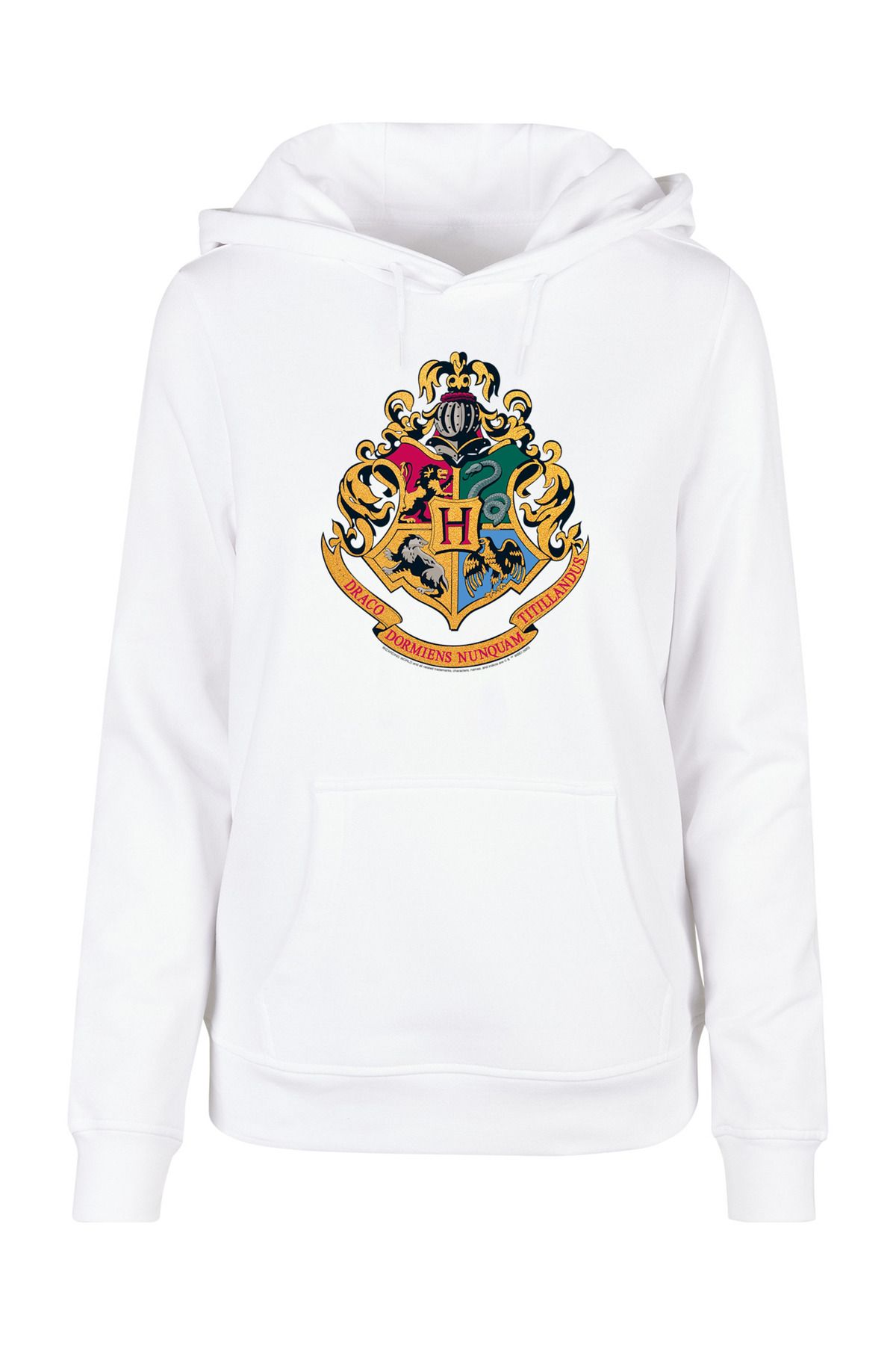 für Harry-Potter-Hogwarts-Wappen-Gold mit Damen Damen Basic-Kapuzenpullover F4NT4STIC Trendyol -