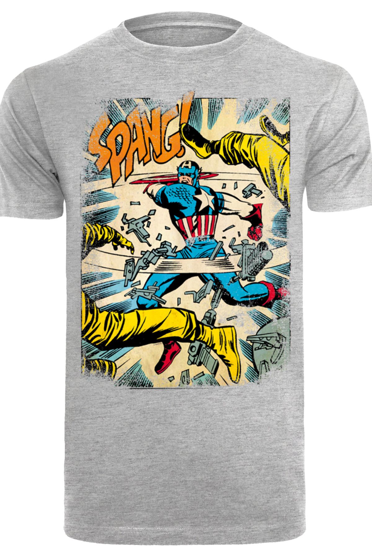 F4NT4STIC Herren Marvel Captain Spang mit T-Shirt Rundhals America Trendyol 