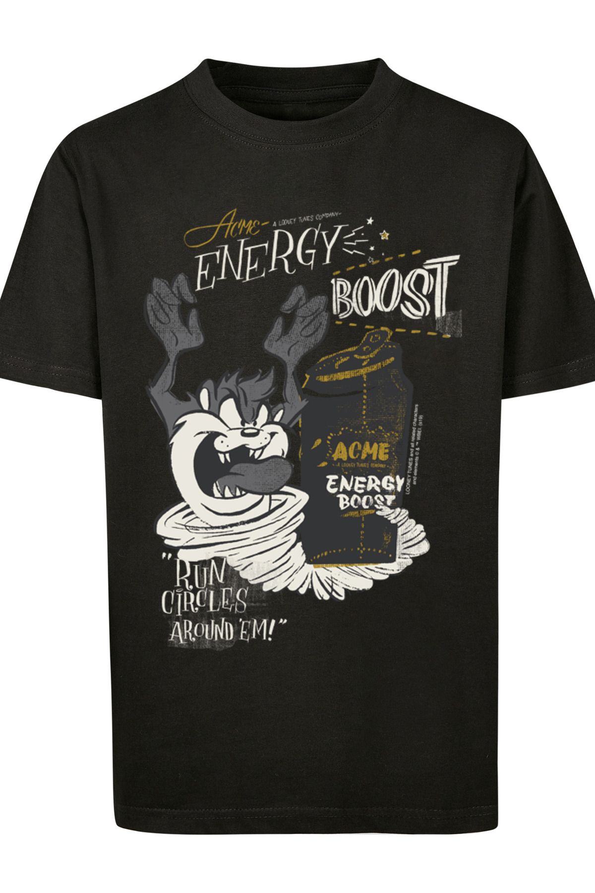 F4NT4STIC Kinder Looney Tunes Taz Energy Boost-BLK mit Kids Basic T-Shirt -  Trendyol