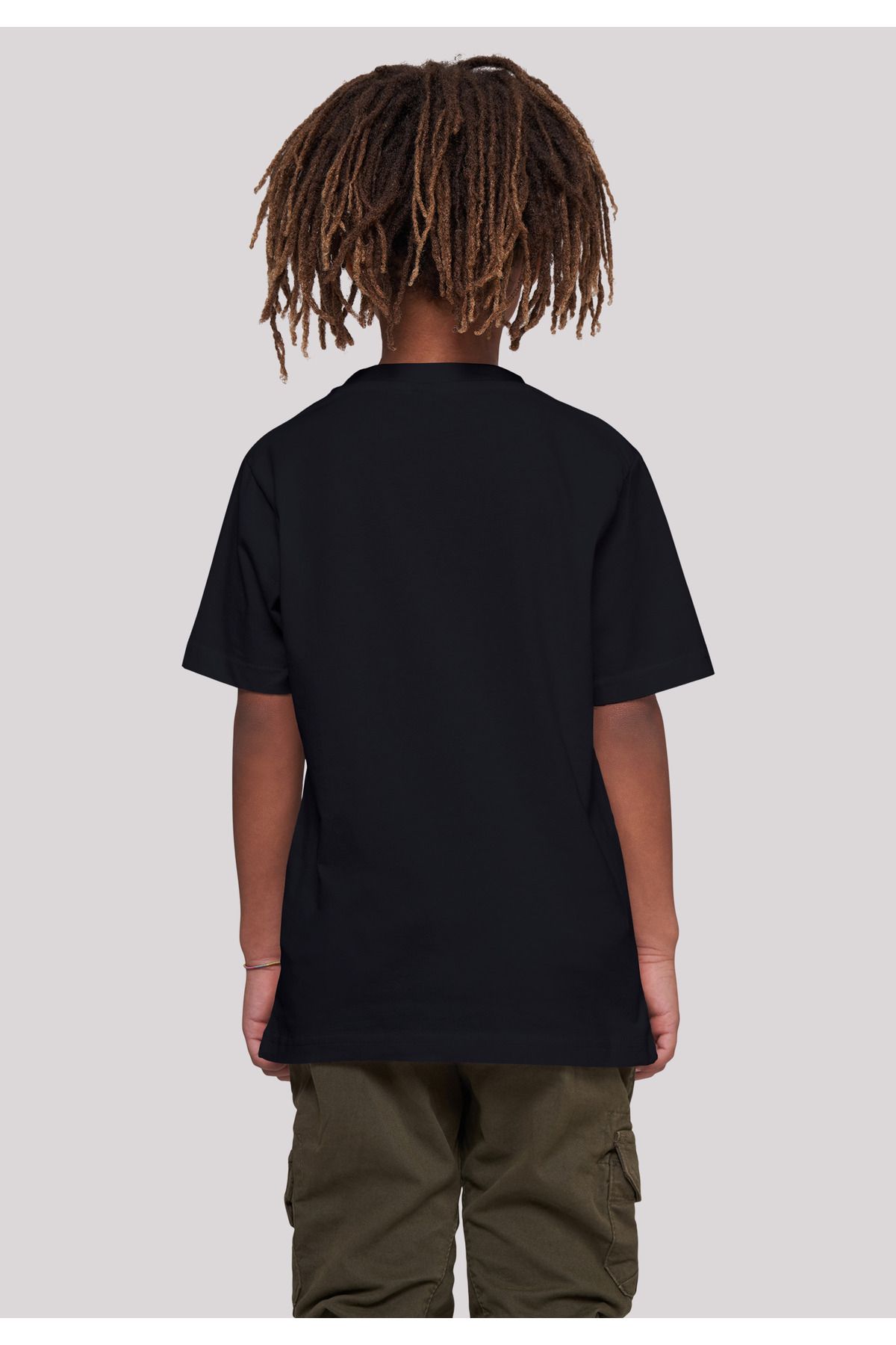 F4NT4STIC Kinder Marvel Black mit Trendyol Kinder-Basic-T-Shirt - Widow Film-Logo