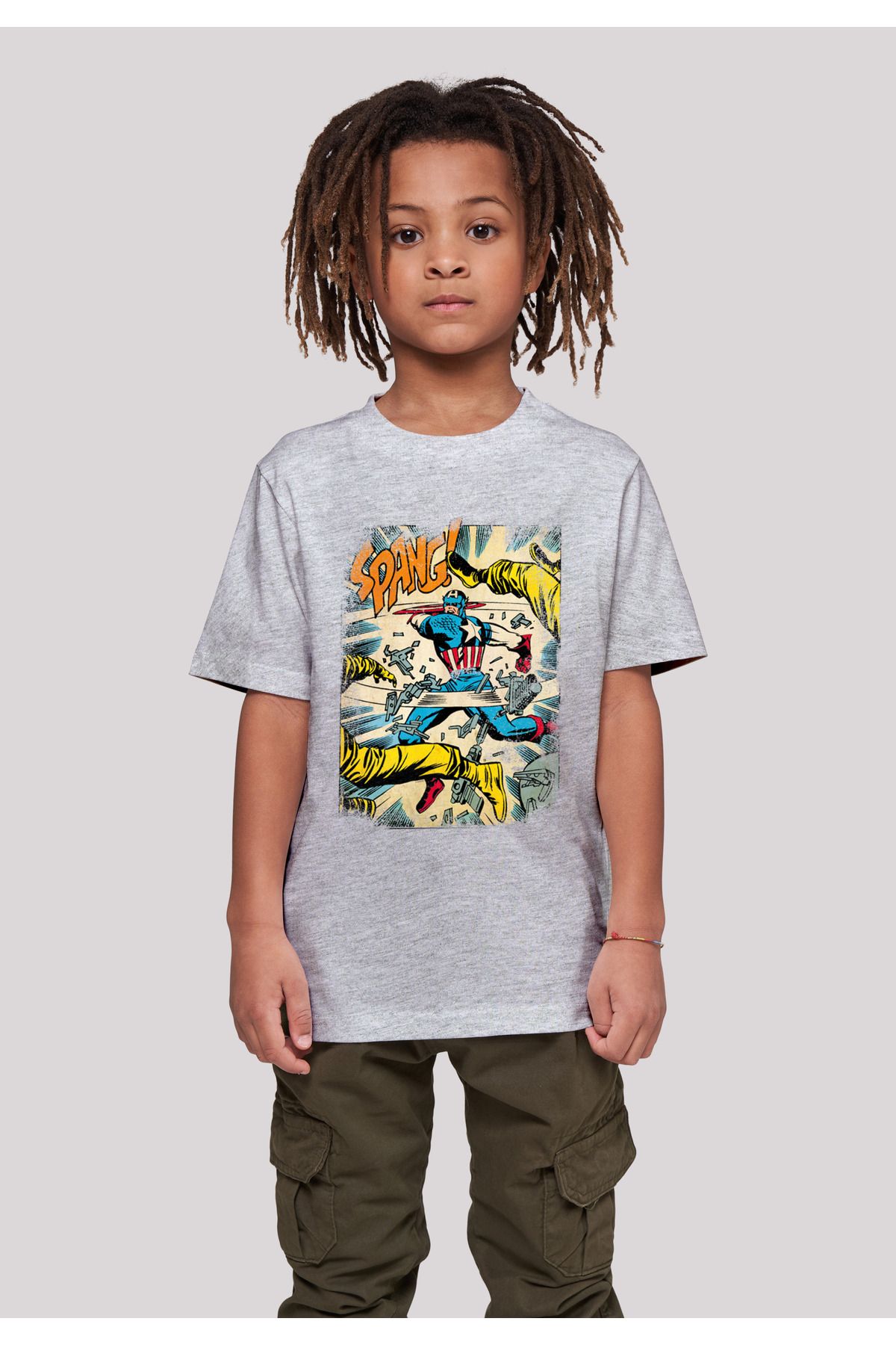 Marvel T-Shirt Trendyol mit F4NT4STIC - Spang Captain Basic America Kids Kinder
