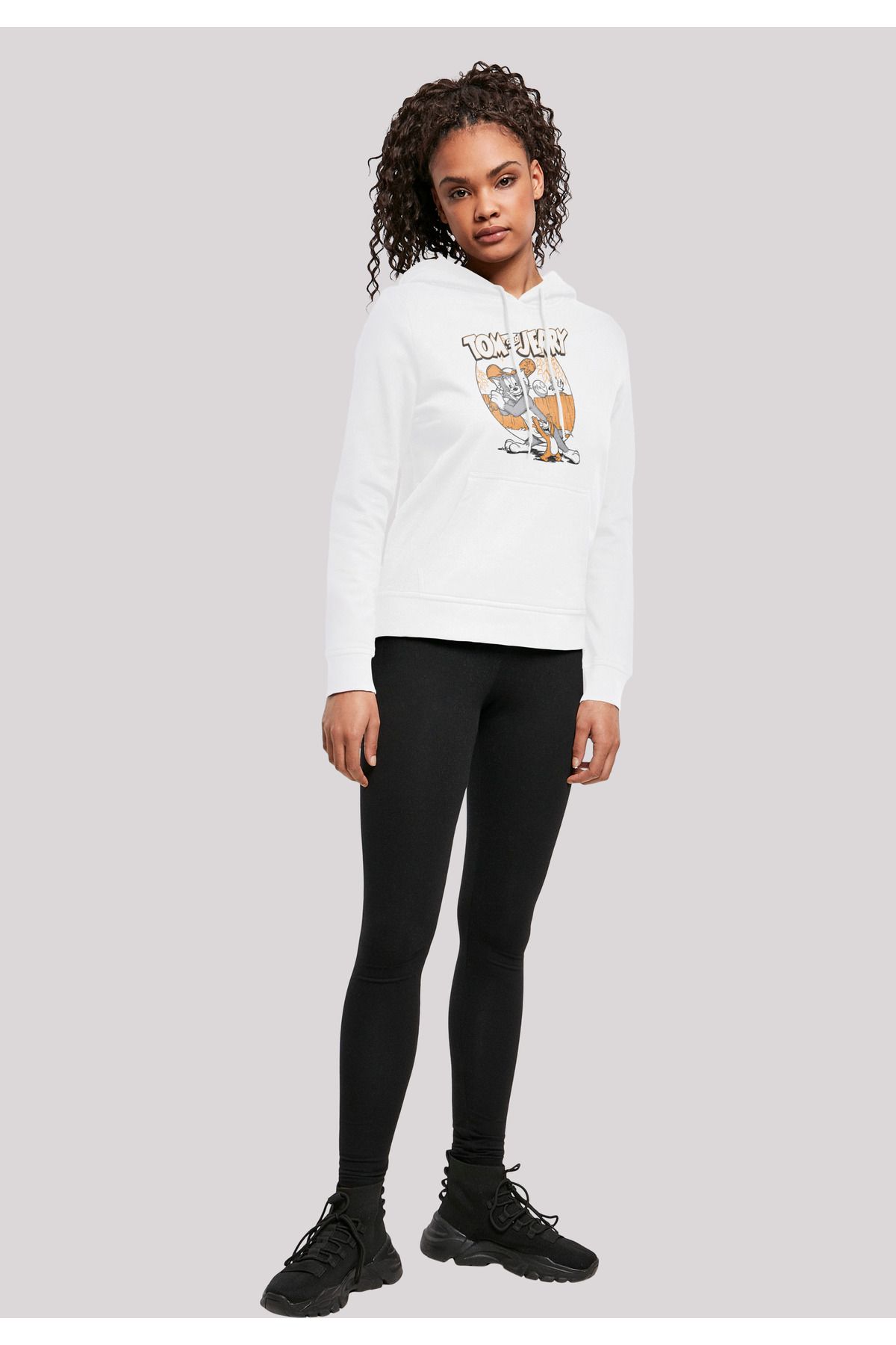 F4NT4STIC-Damen Tom und Jerry spielen Baseball mit Ladies Basic Hoody 4
