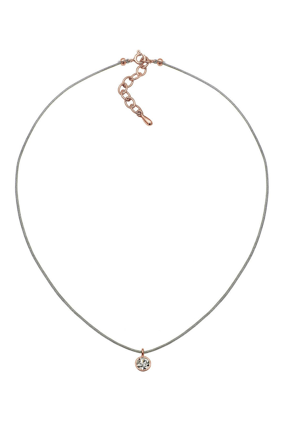 ELLI-Halskette Basic Choker Kristalle 925 Silber 3