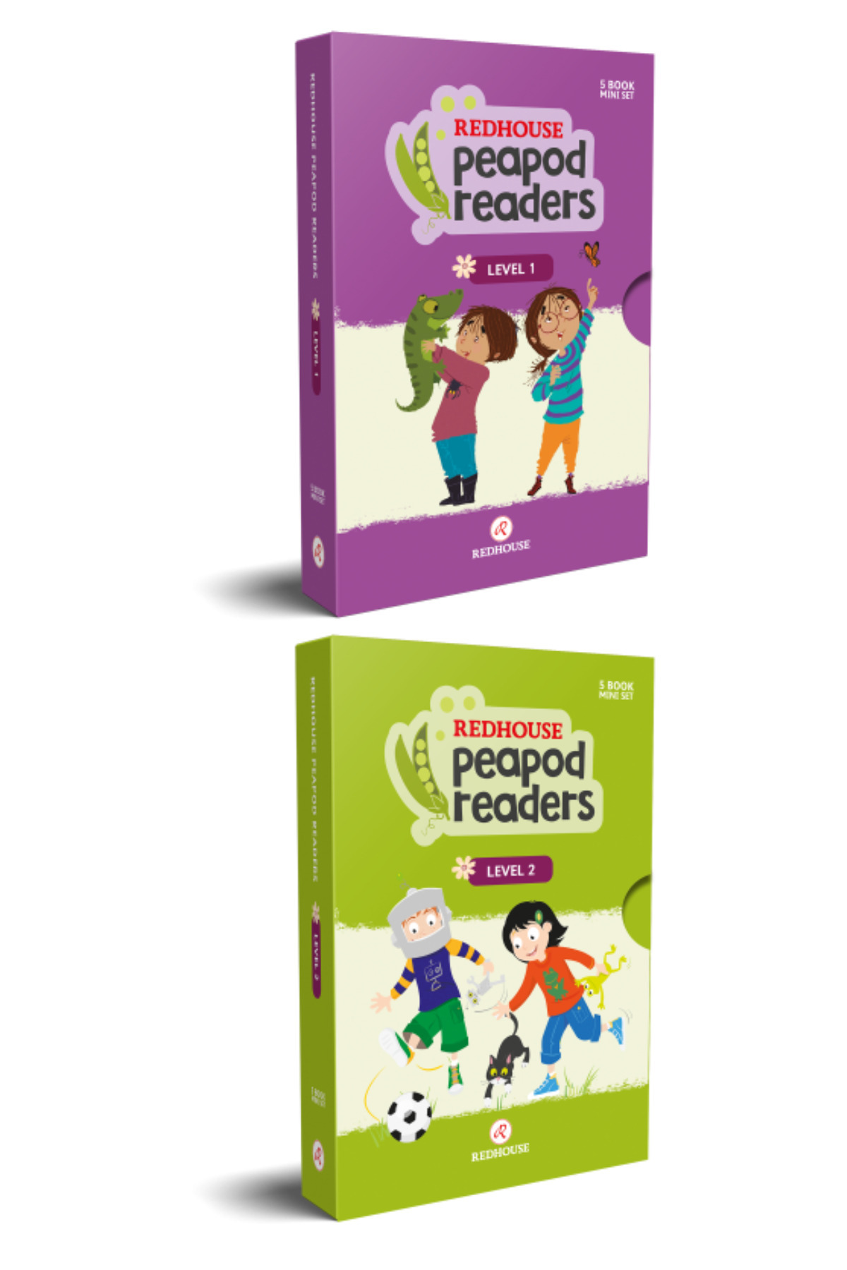 Redhouse Kidz Yayınları İngilizce Hikaye Seti Peapod Readers (2 Set) 10 Kitap - Kolektif