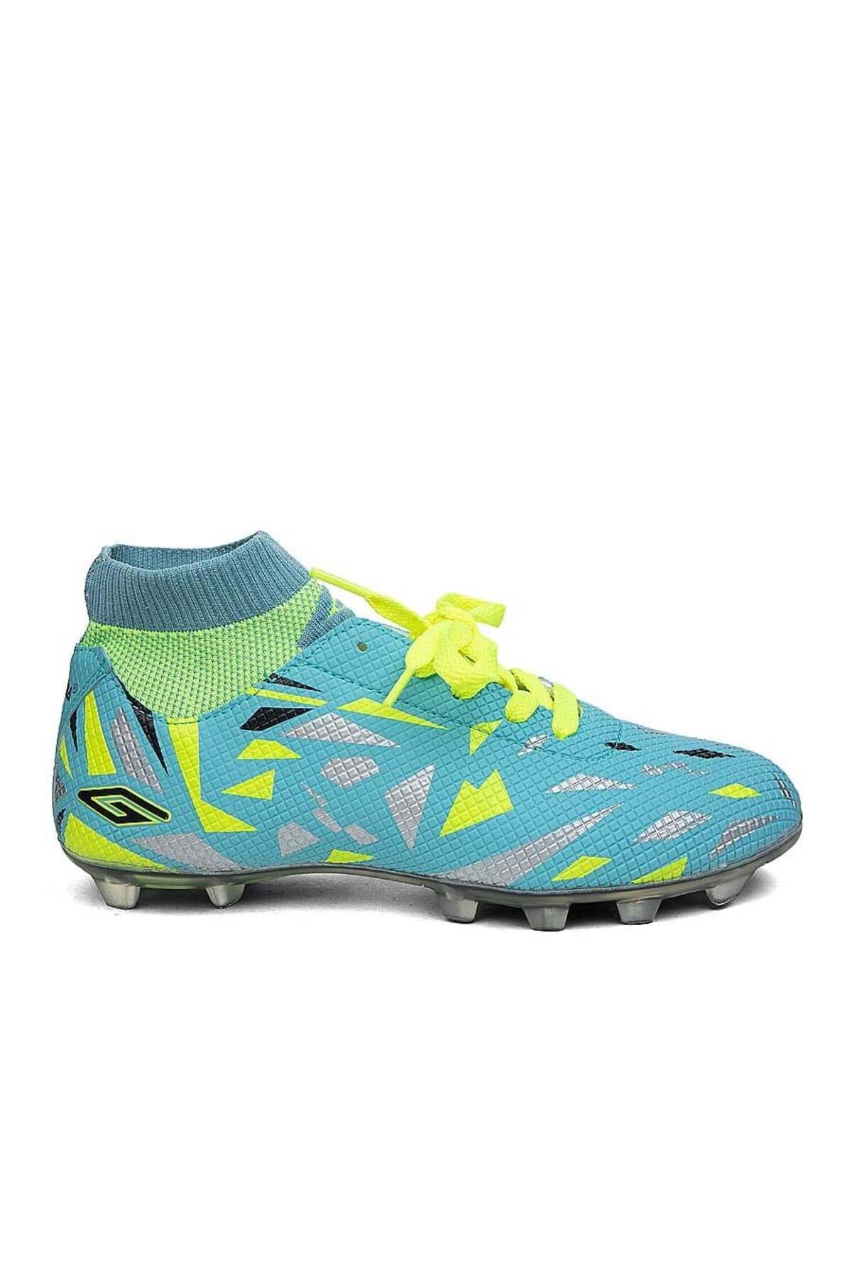 Dugana Men s Light Blue Yellow Socks Football Boots Trendyol