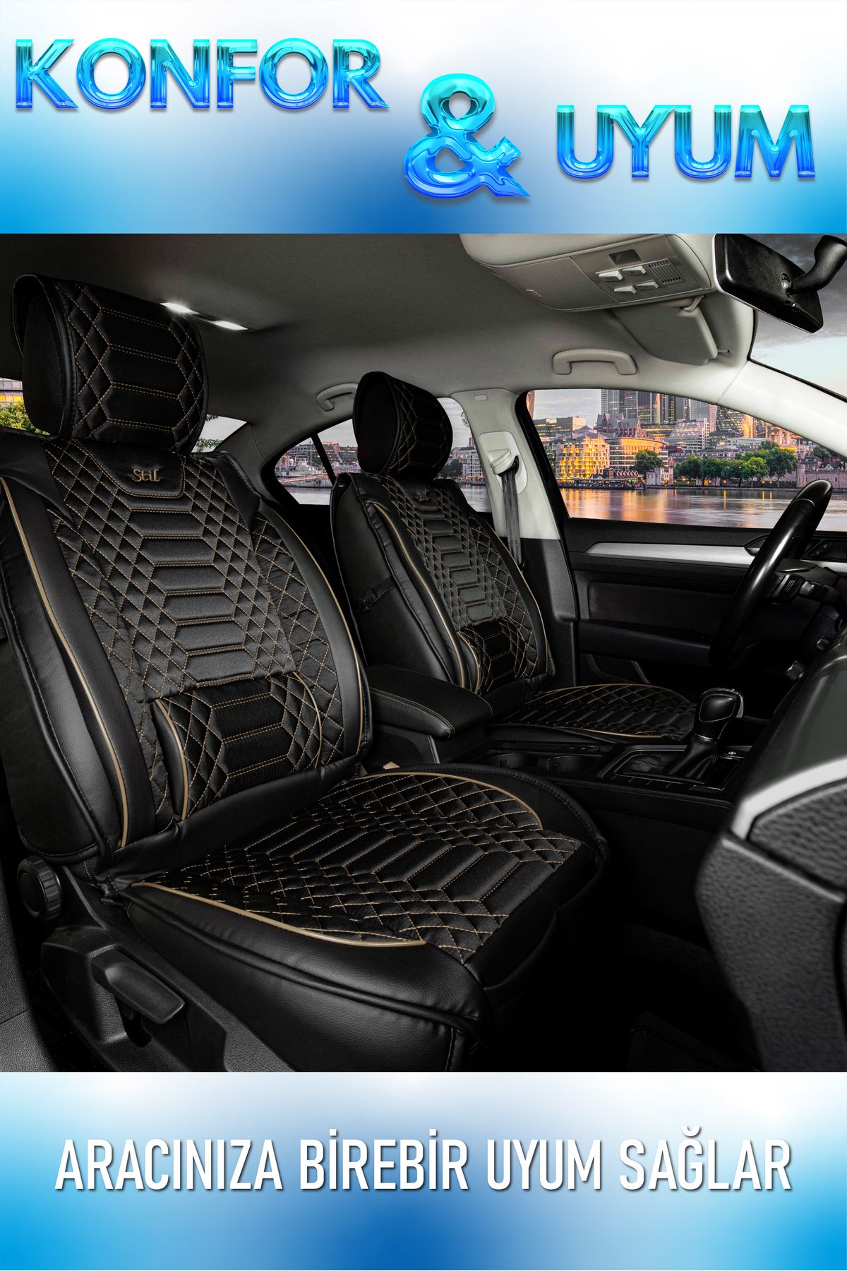 stiloto FORD MONDEO COMPATIBLE CYRSTAL SERIES LEATHER FULL SET CAR