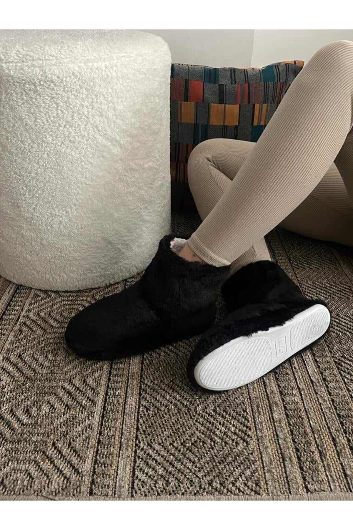 Behtah Kundura Women s Fluffy Wool Slippers Winter House Boots