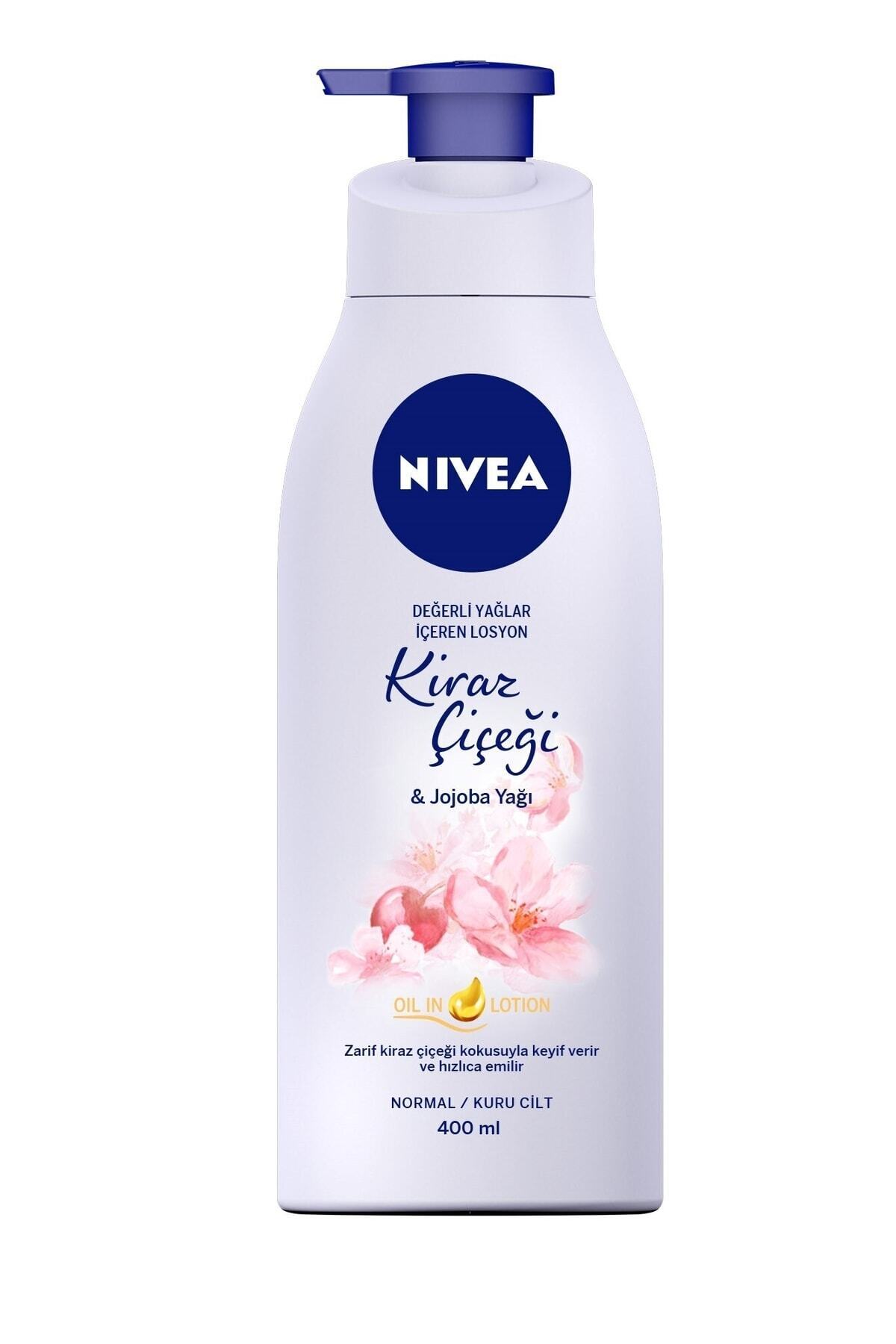 Nivea Body Lotion Precious Oils, Cherry Blossom And Jojoba Oil 400ml