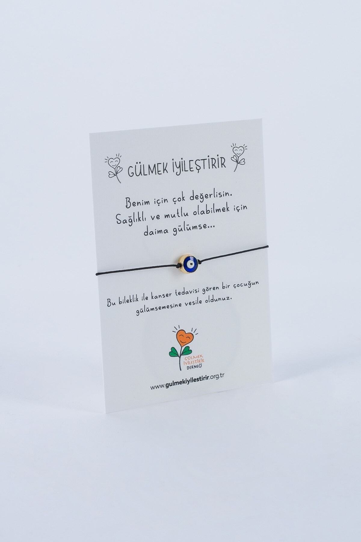 Evil Eye Bead Black String Bracelet