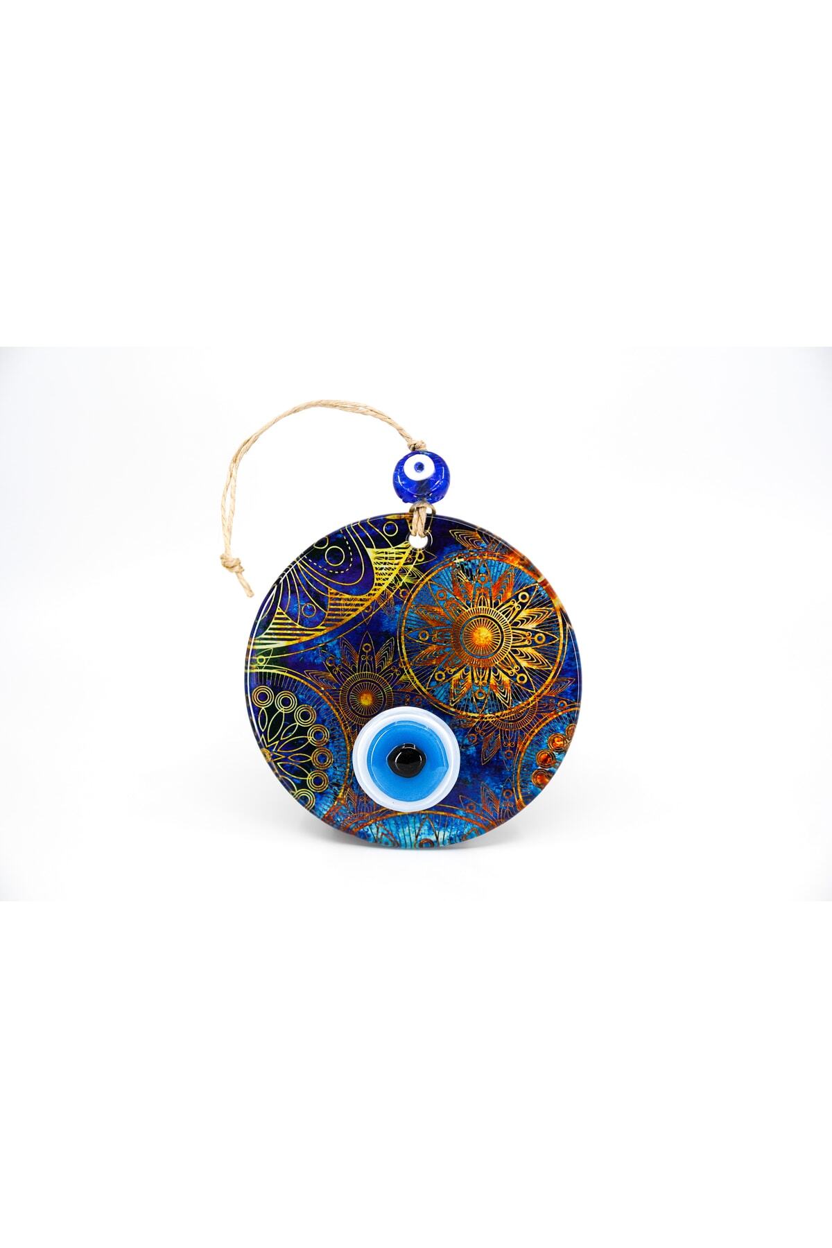 Fusion Glass Solar Motif Evil Eye Bead 12 Cm