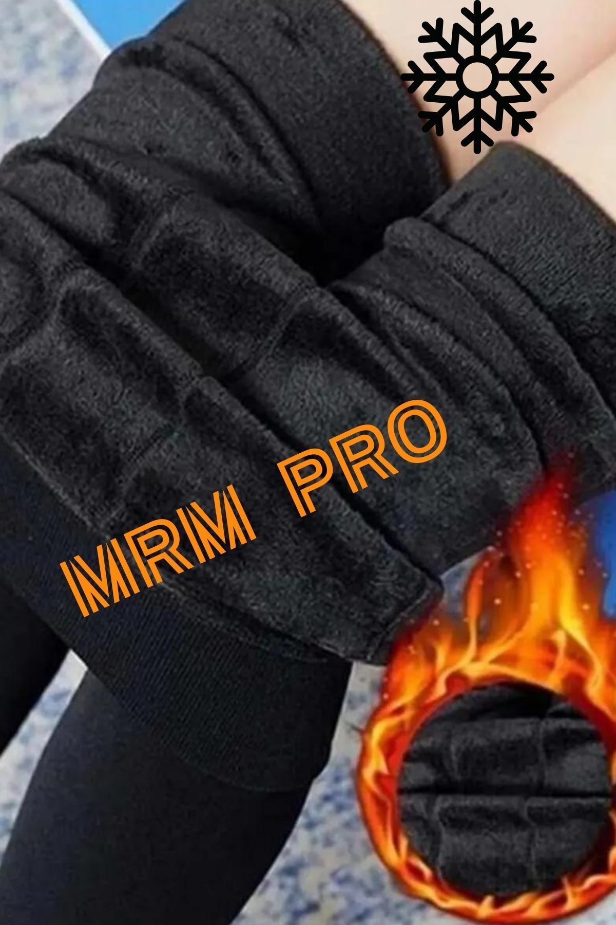 mrmpro Women's Black Thermal Underwear Tights with Plush Fleece