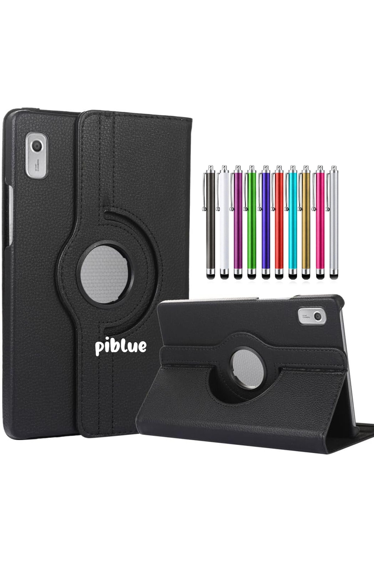 360° Rotating Tablet Case + Pen Compatible with Lenovo Tab M9 TB310FU (ZAC30136TR)