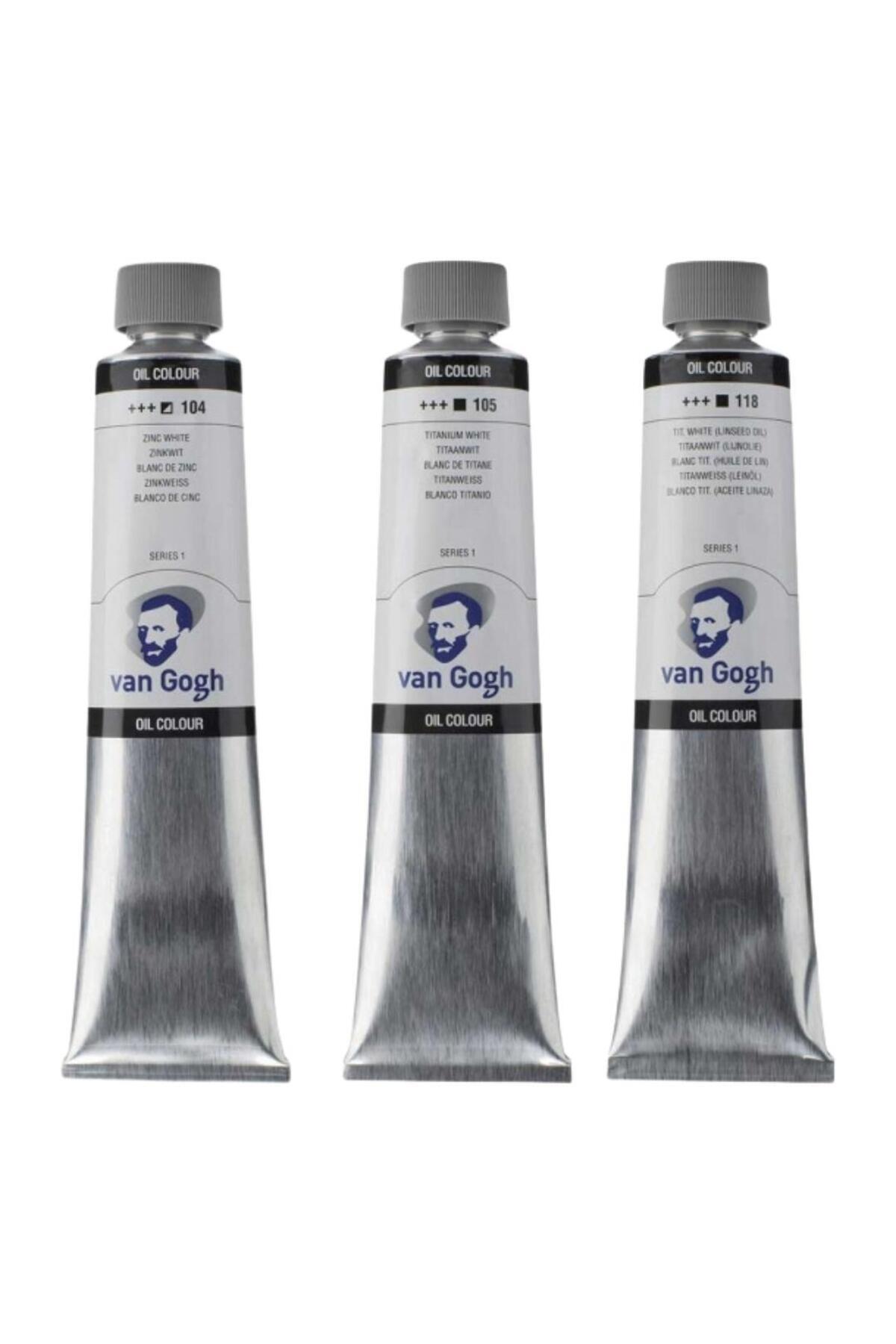 Art Tone Talens Van Gogh Yağlı Boya 200ml - Beyaz Renk Tonları 3'lü Set