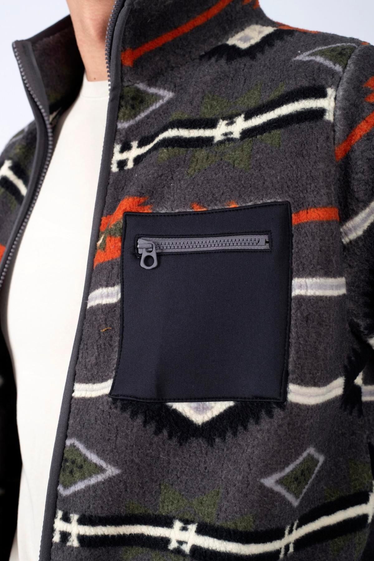 سویشرت خاکستری مردانه نیمی از زیپ Lee Cooper