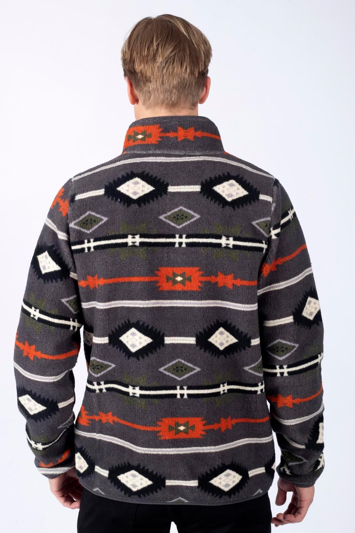 سویشرت خاکستری مردانه نیمی از زیپ Lee Cooper