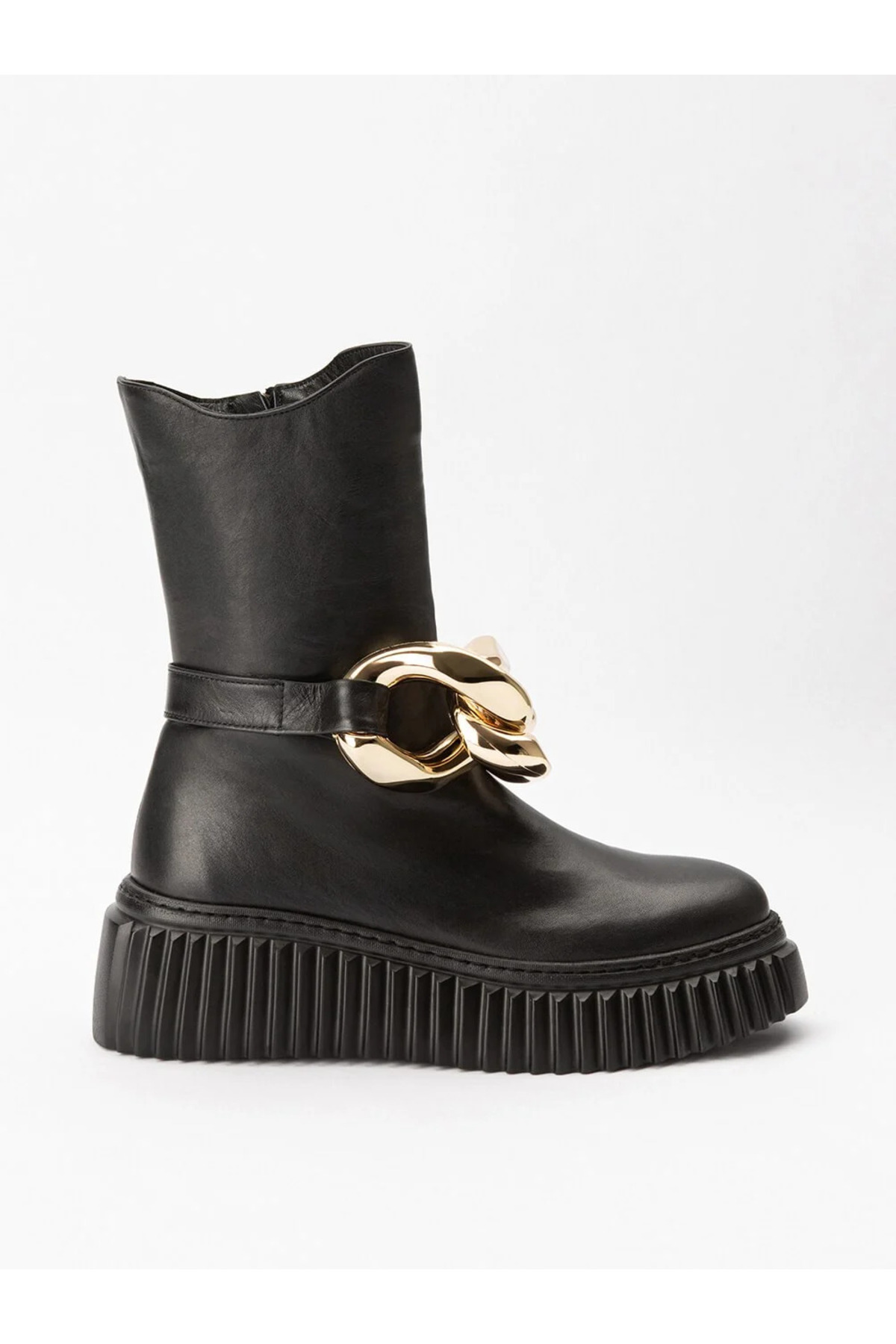 Ticinese Women's Leather Black Boots