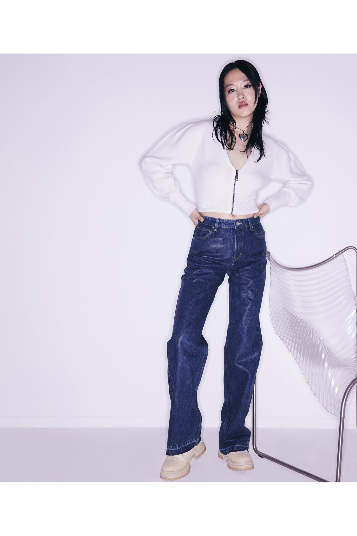 Twist Mumlu wıde leg fit jean pantolon