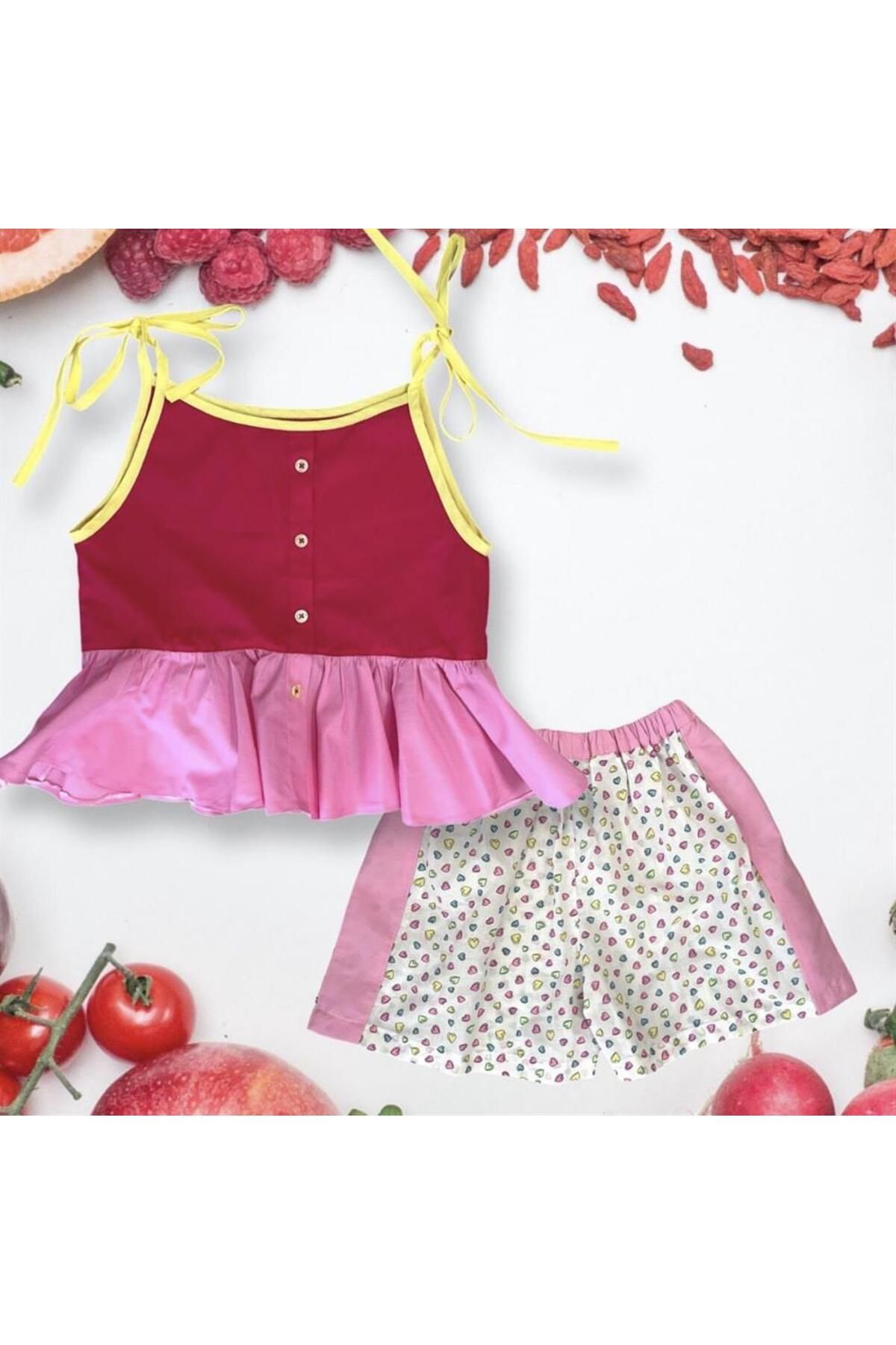 Hulm-Color Blocked Strap Girl's Blouse 4