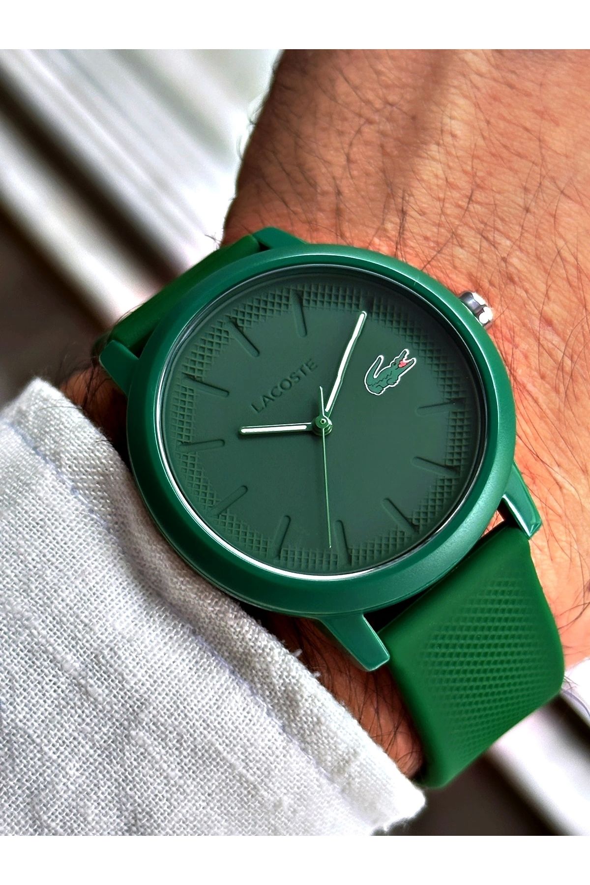 Lacoste Watch Green Green Trendyol