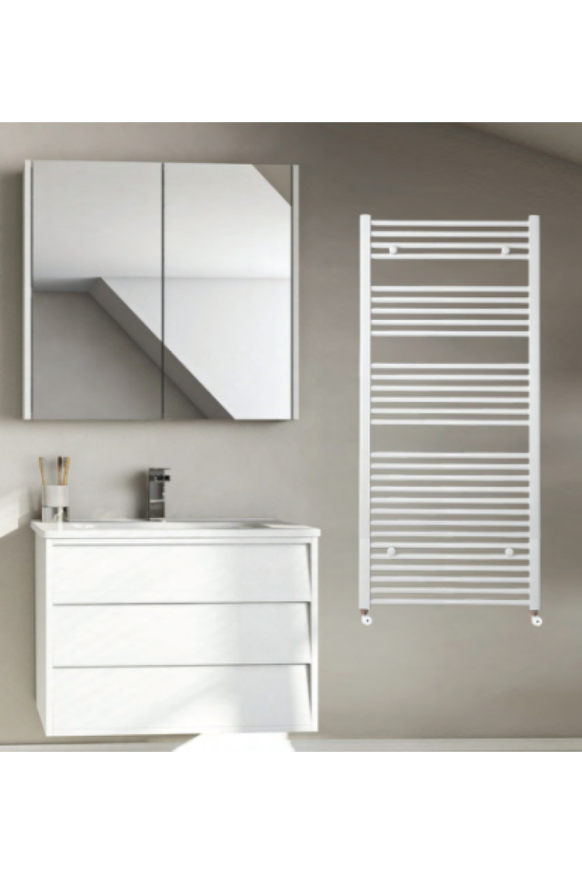 400x1200 High Quality WHITE Flat Towel radiator White Dyed Towel Radiator 40x120
