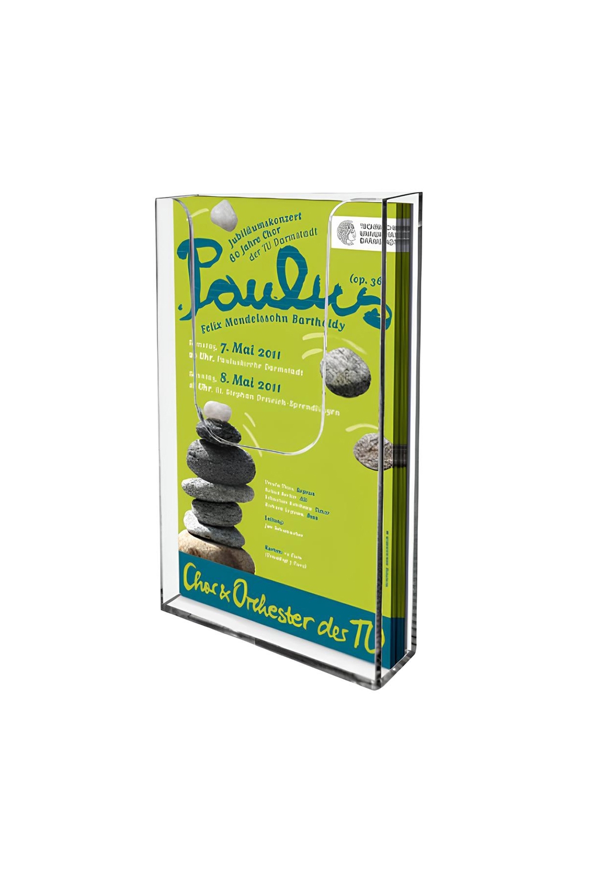 ÖzgürceSeç Duvar Tipi Cep Akrilik Evrak Rafı Broşürlük Föylük (10X21) - (A4 BOYUTU DEĞİLDİR)