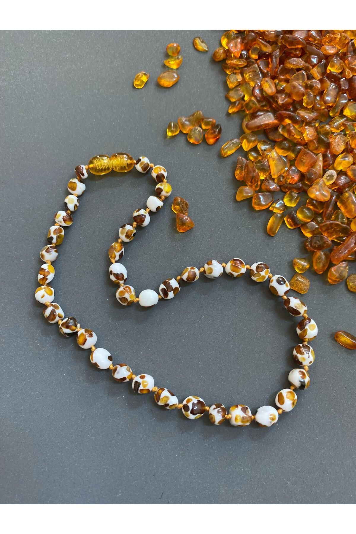 Amber baby teething necklace hot sale