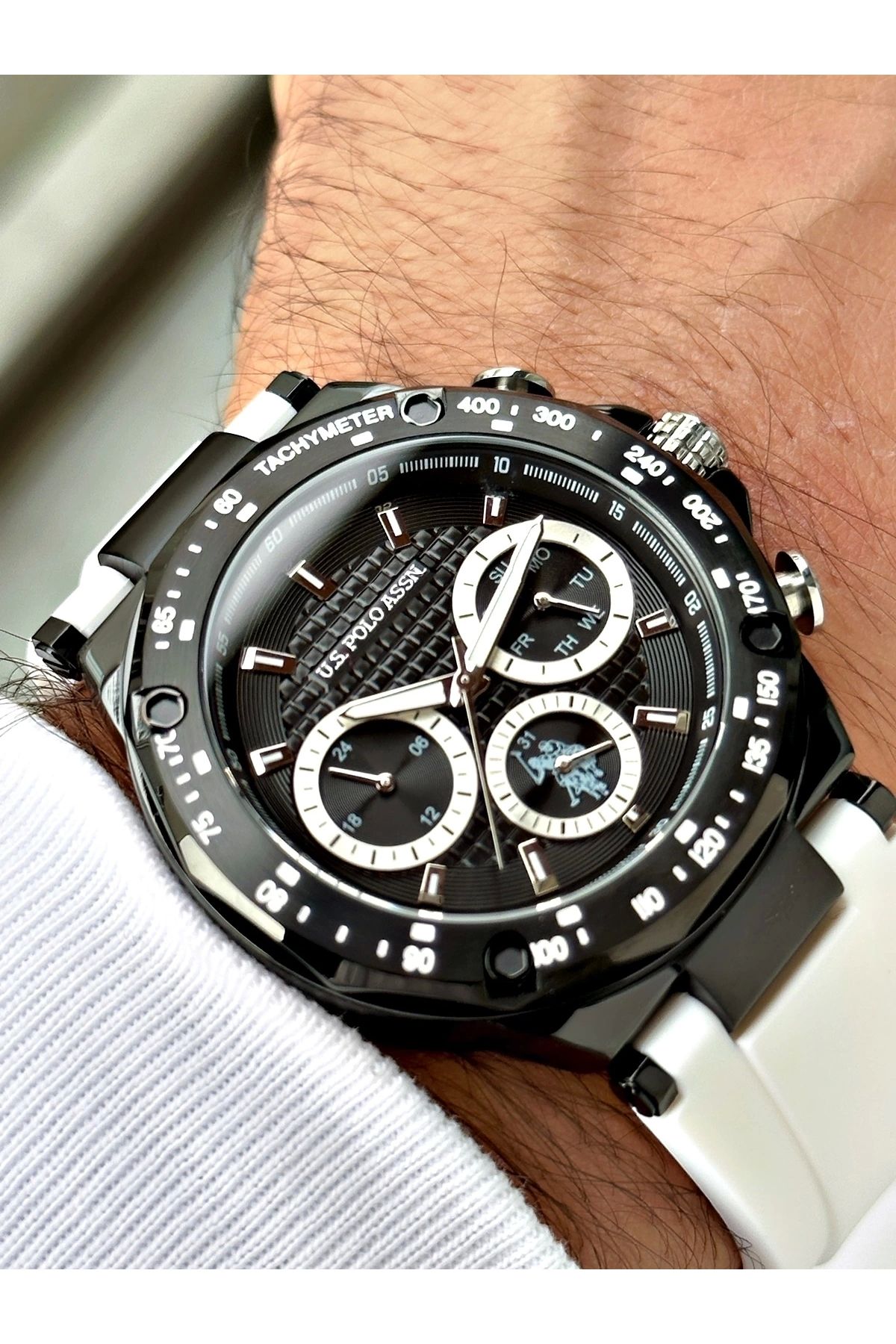 U.S. Polo Assn. Watch White White Trendyol