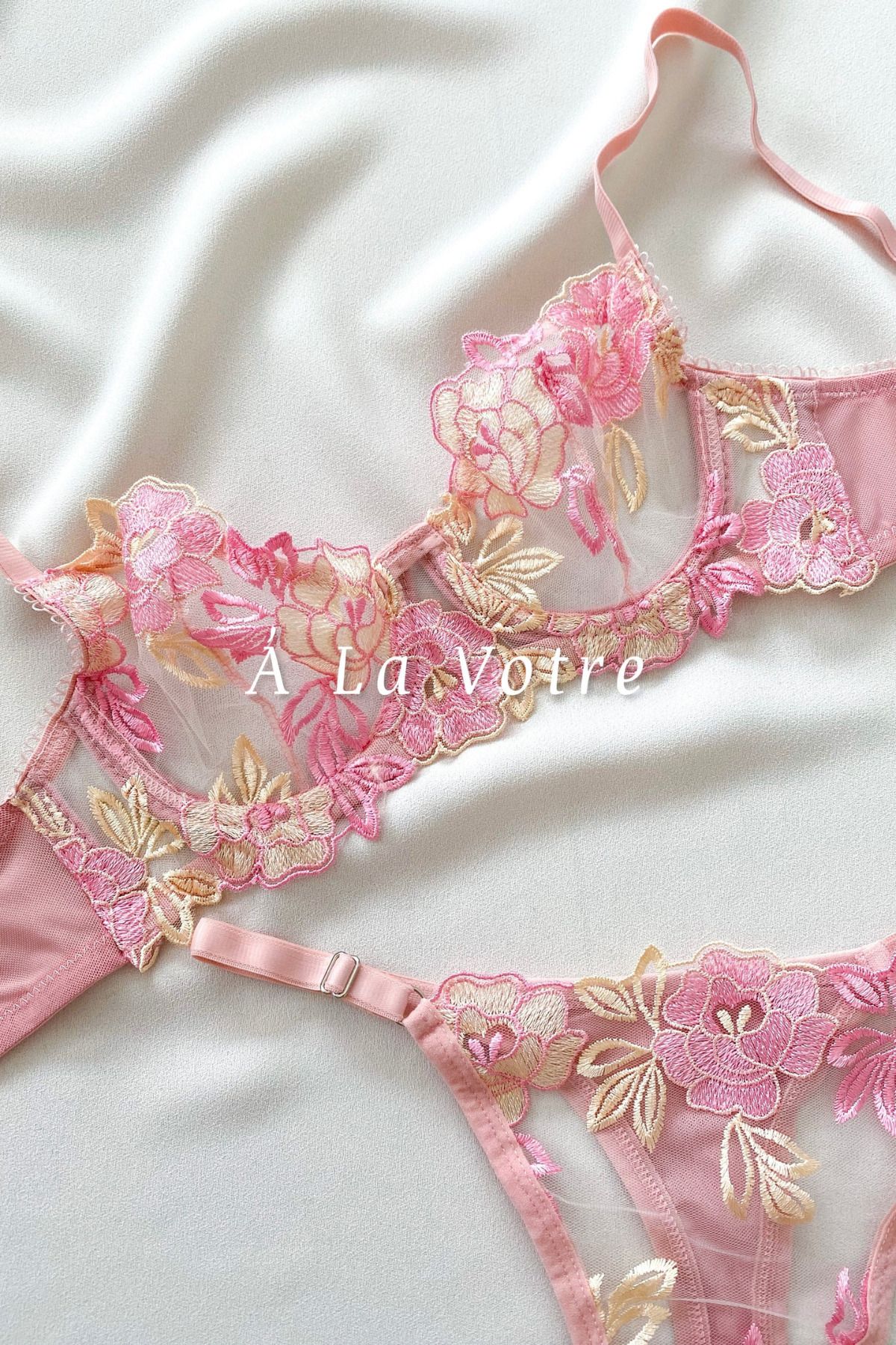 Is That The New Embroidered Floral Sheer Mesh Lingerie Set ??
