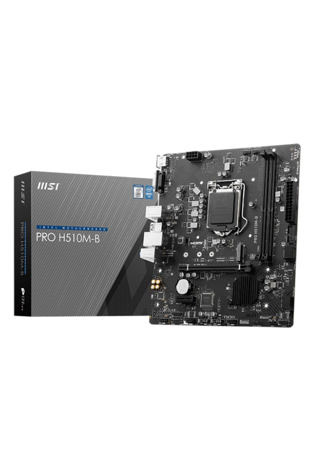 MSI-Pro H510M-B Lga1200 Ddr4 2933Mhz M.2 Usb3.2 Glan Matx (10Th Generation Only) 1