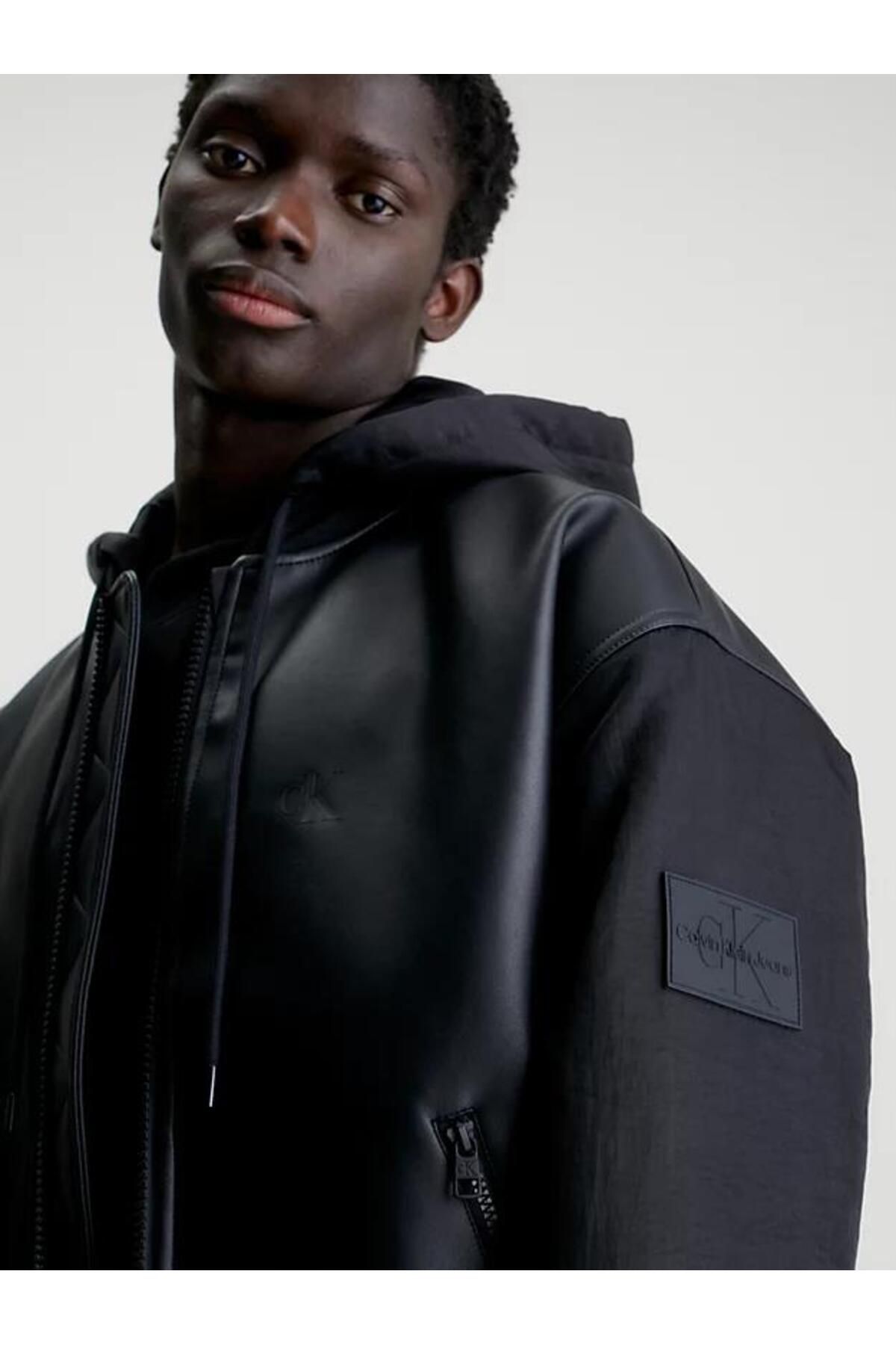 Calvin klein polyurethane jacket top