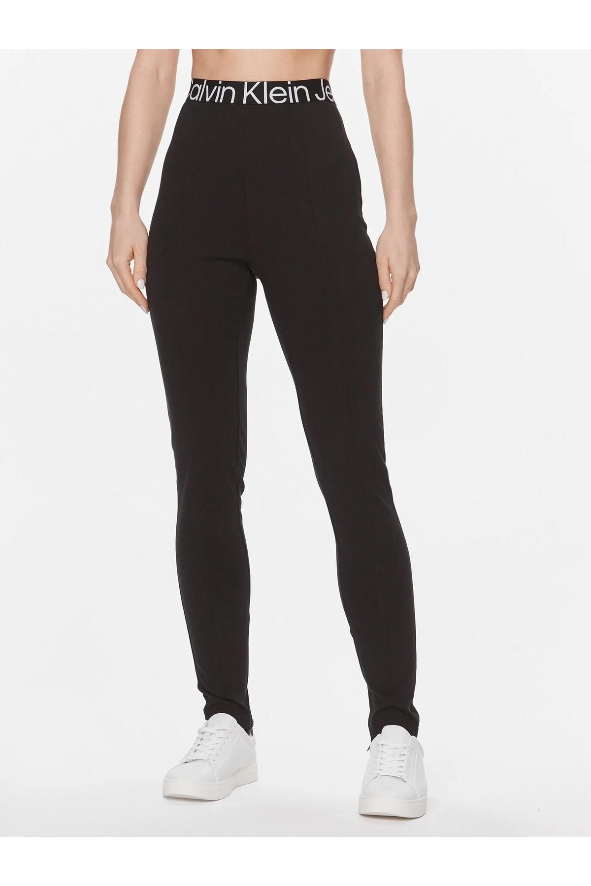 Calvin Klein Jeans Logo Tape Milano Leggings - Leggings & Tights 