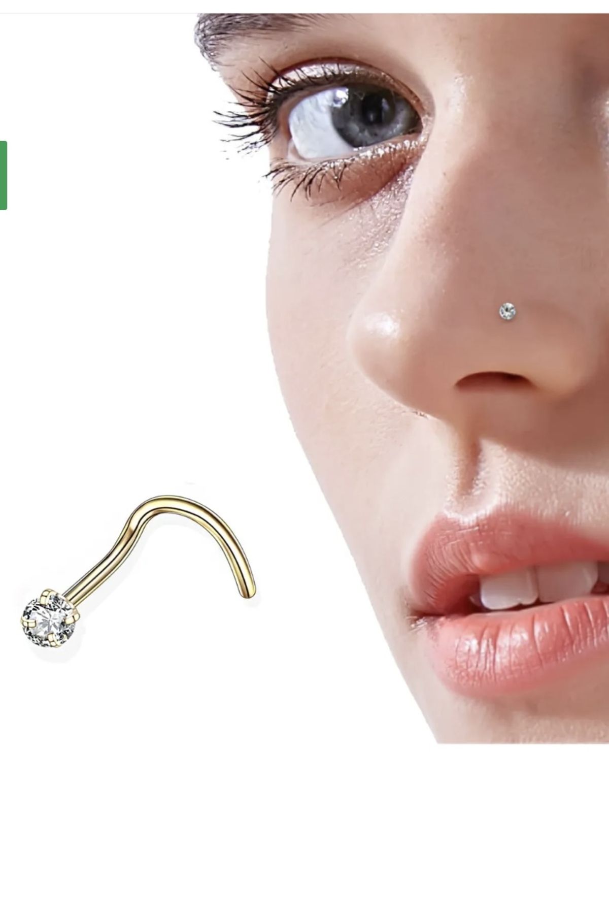 Skin colored nose hot sale ring
