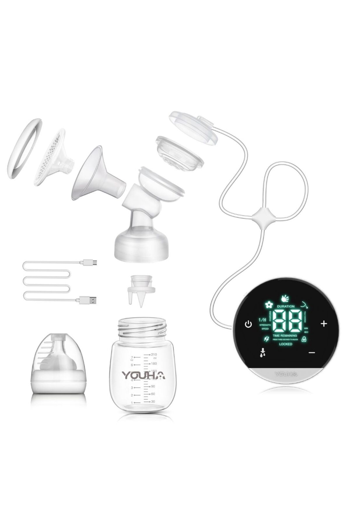 YOUHA Çift Elektrikli Göğüs Pompası / YH-8012 fotoğrafı 3 (önizleme)