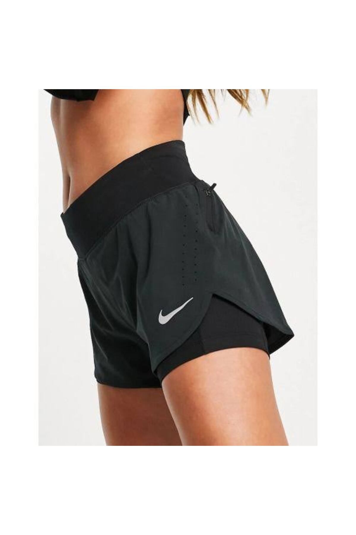Nike black sports top shorts