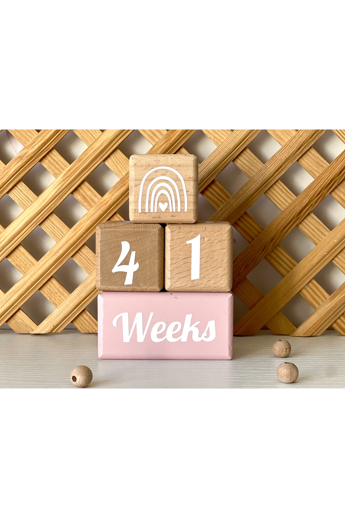 mogokids İngilizce Bebek Anı Küpü Renkli 4 Parça Dekor Fotoğraf Çekimi