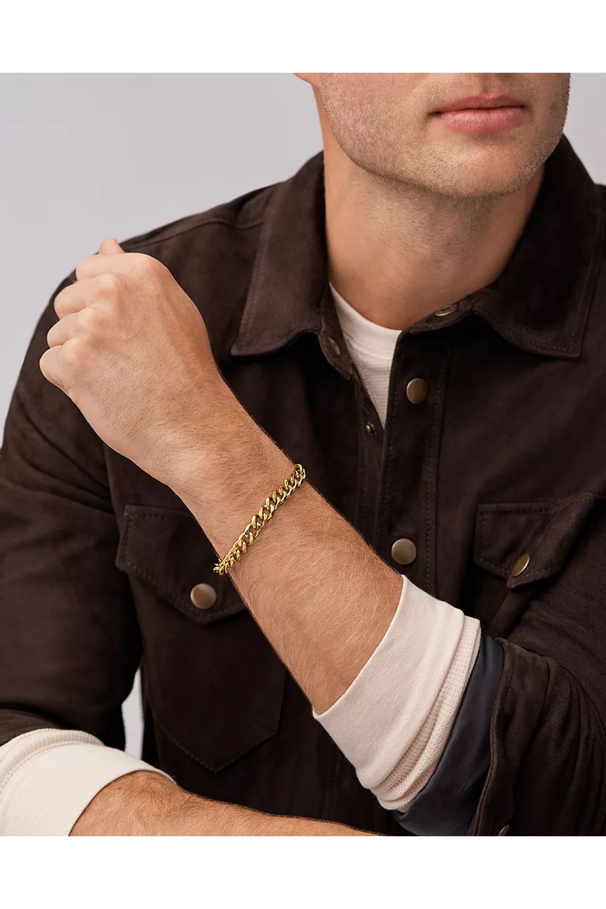 Fossil outlet steel bracelet