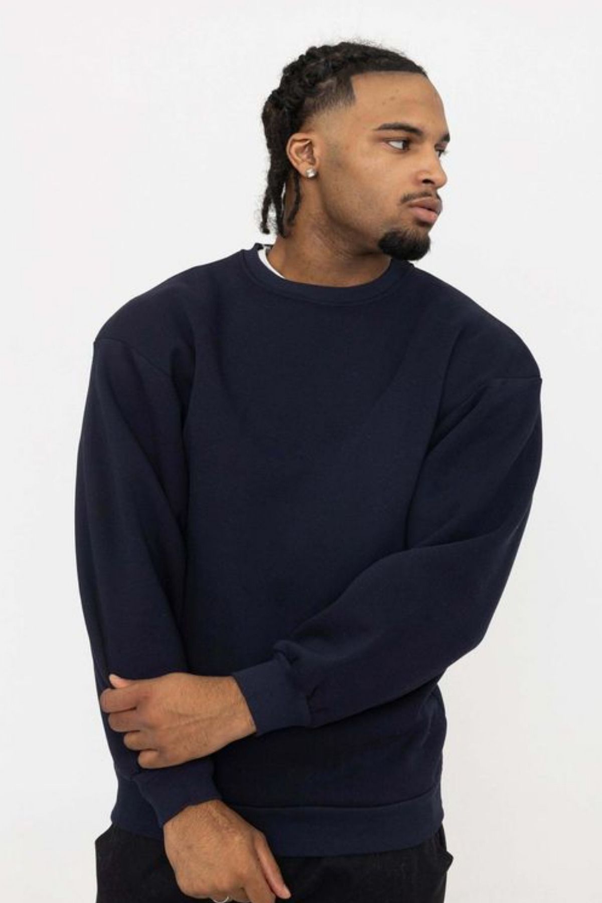 Dark shop navy sweatshirt