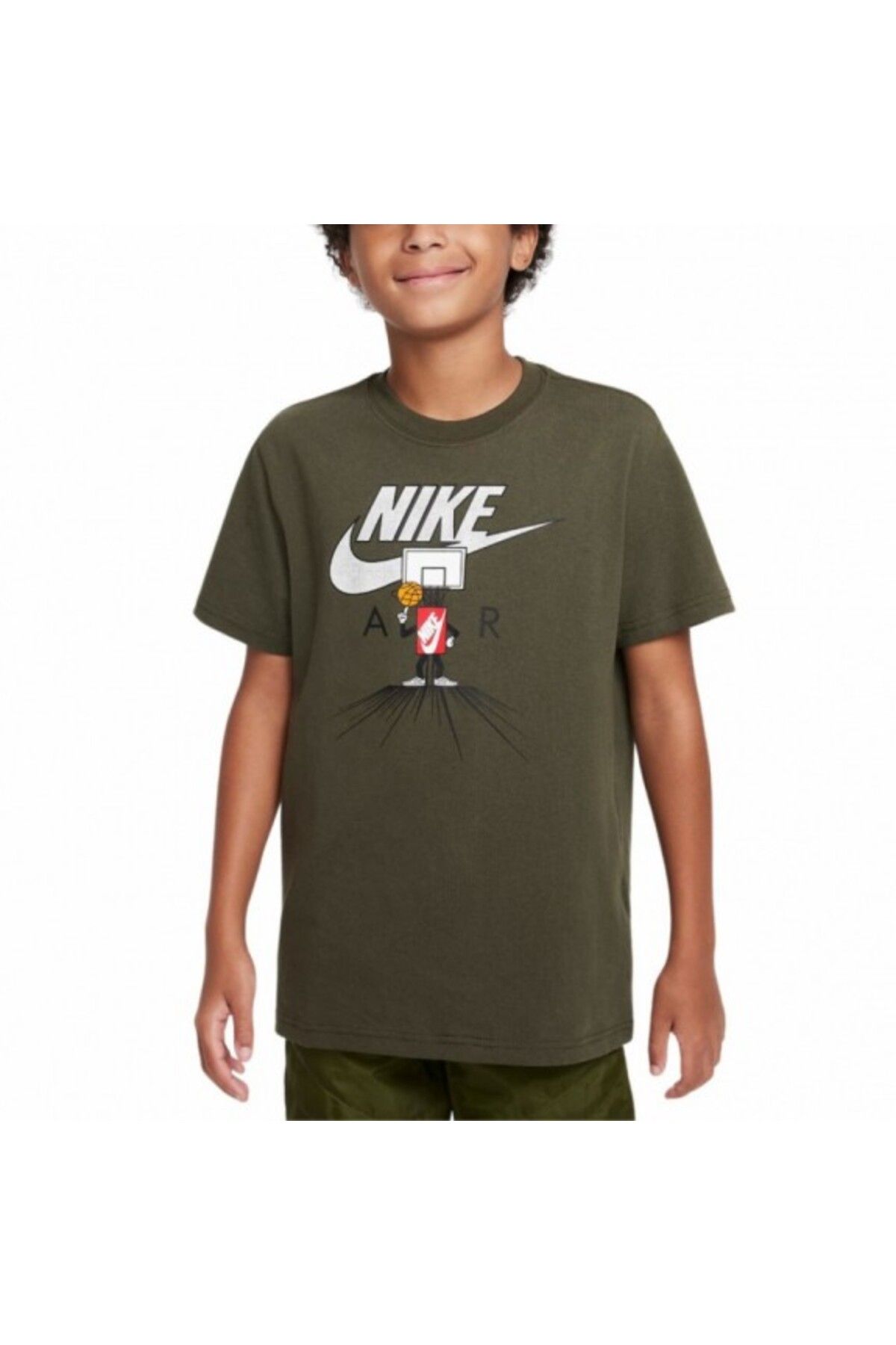 Grey and green nike shirt deals