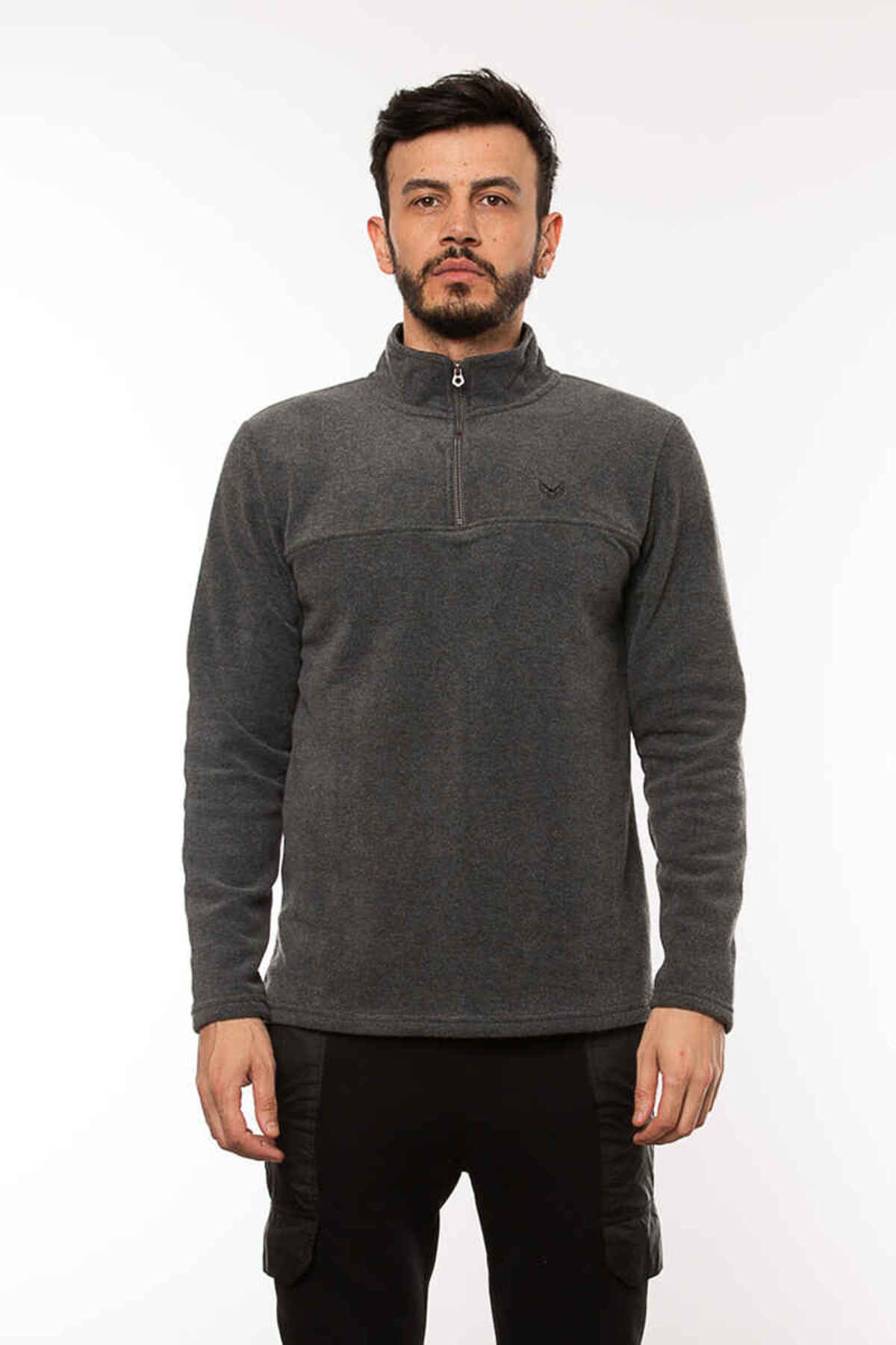 Cazador 5632 Erkek Polar Sweat ANTRA MELANJ fotoğrafı 2 (önizleme)