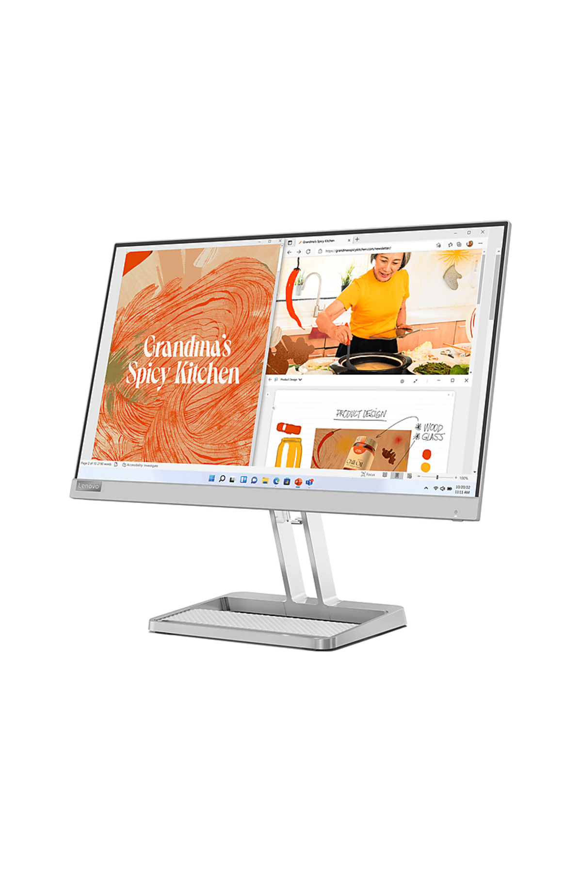 L22i-40 21.5 inç 75Hz 4ms FreeSync IPS FHD Monitör Bulut Grisi 3