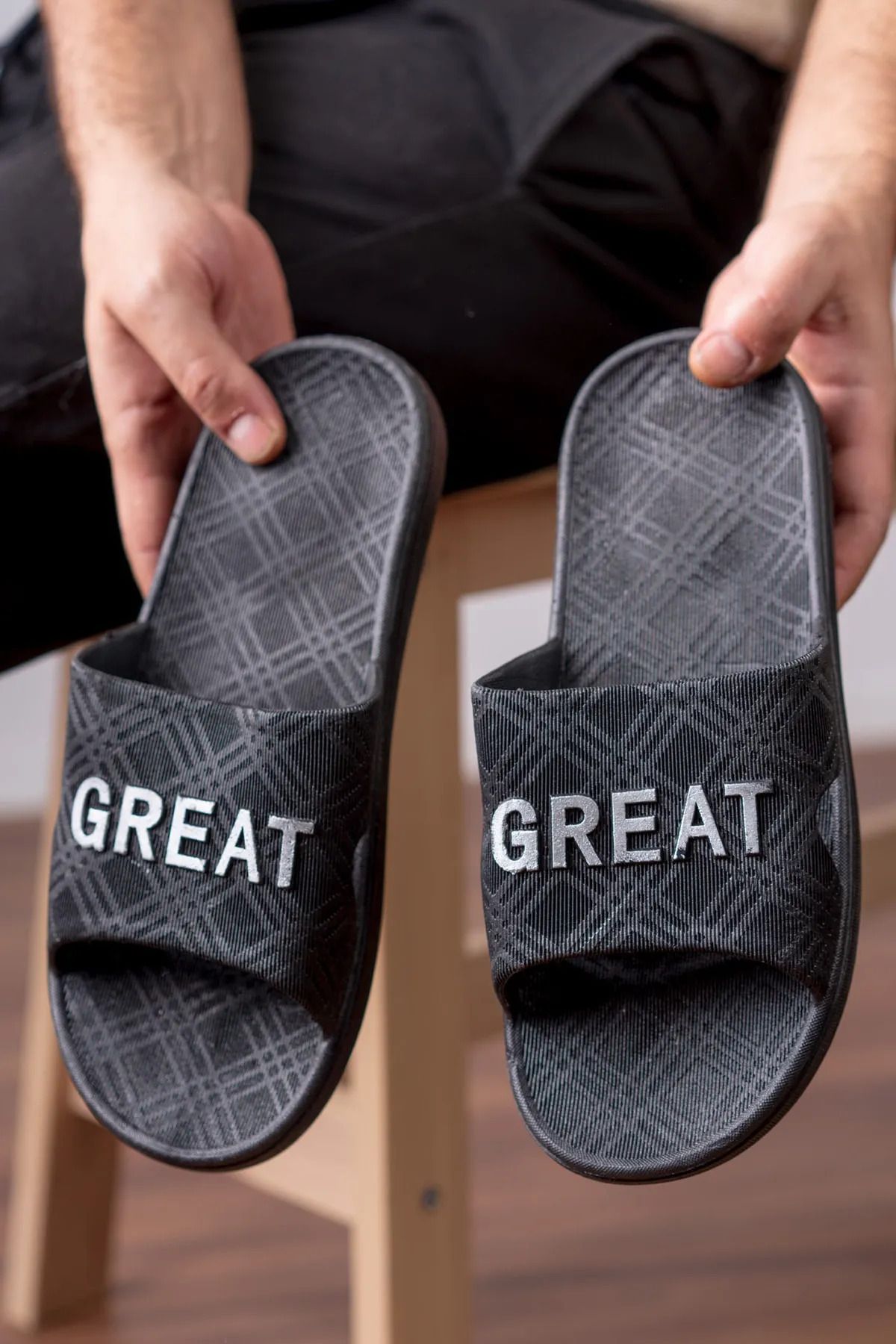 Katrem Non Slip Slippers Beach Sea Pool Bathroom Balcony Wet Floor
