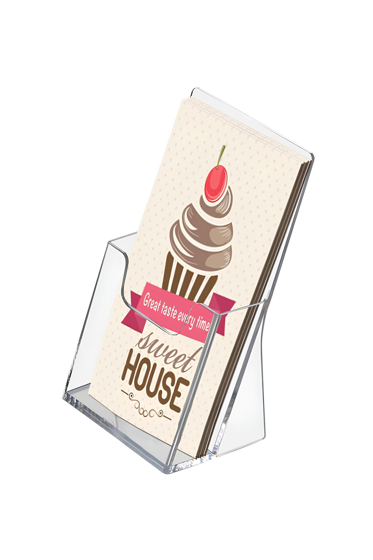 ÖzgürceSeç Masaüstü Cep Akrilik Evrak Rafı Broşürlük Föylük (10X21) - (A4 BOYUTU DEĞİLDİR)