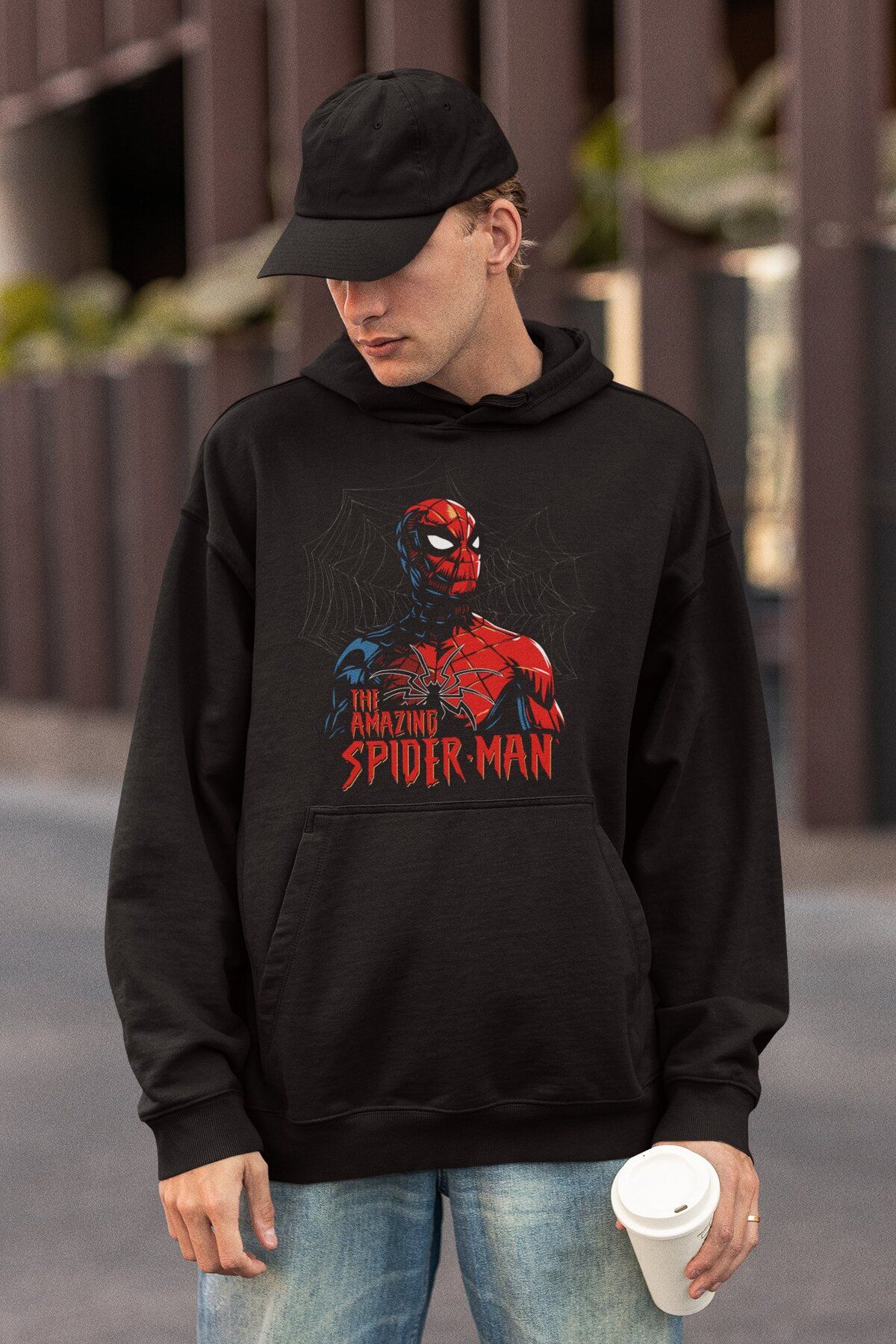 Fuddy Moda The Amazing Spiderman Printed Hoodie Sweatshirt Unisex