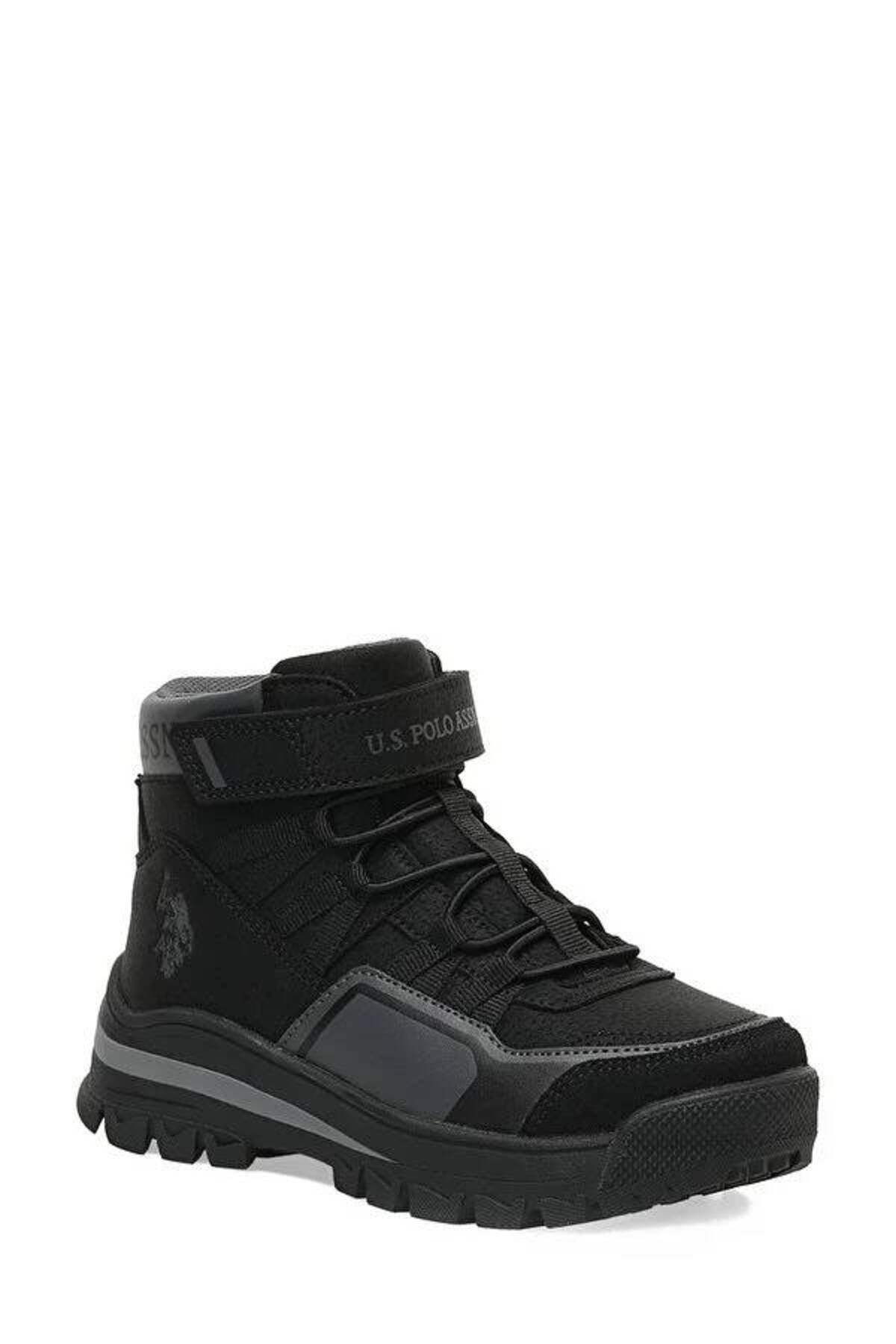 U.S. Polo Assn.-US Polo Assn.Carl Hı Jr 3Pr Boys' Boots - BLACK/BLACK 2